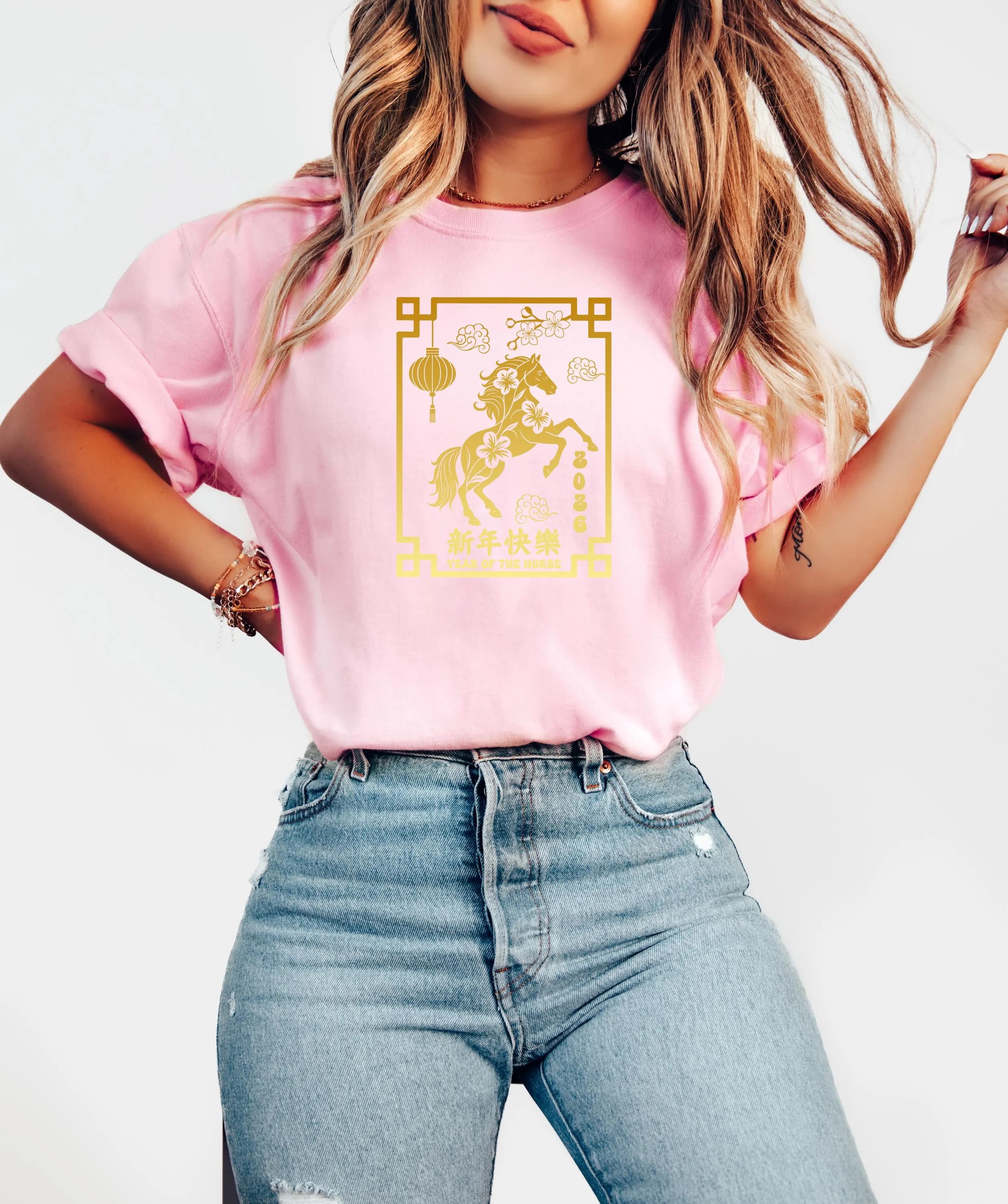 Comfort Colors 2026 Horse Chinese New Year Sweatshirt, Lunar Year Shirt, Happy New Year Hoodie, Chinese Lunar Horse Year Tee, New Lunar Gift - image 5