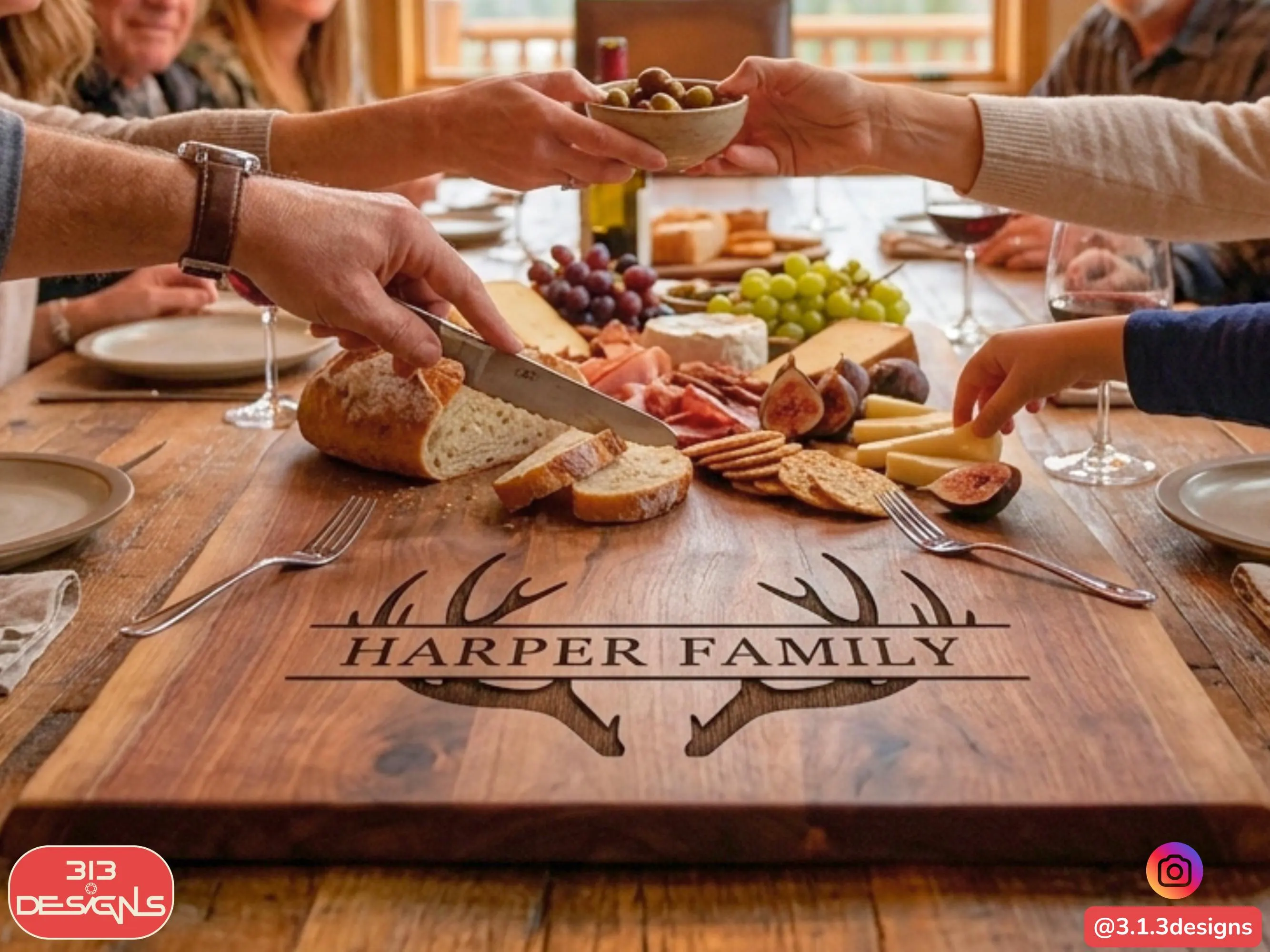 Personalized Wedding Gift Charcuterie Board Custom Engraved Live Edge Walnut Cheese Board, Bridal Shower Present, Newlywed Serving Tray