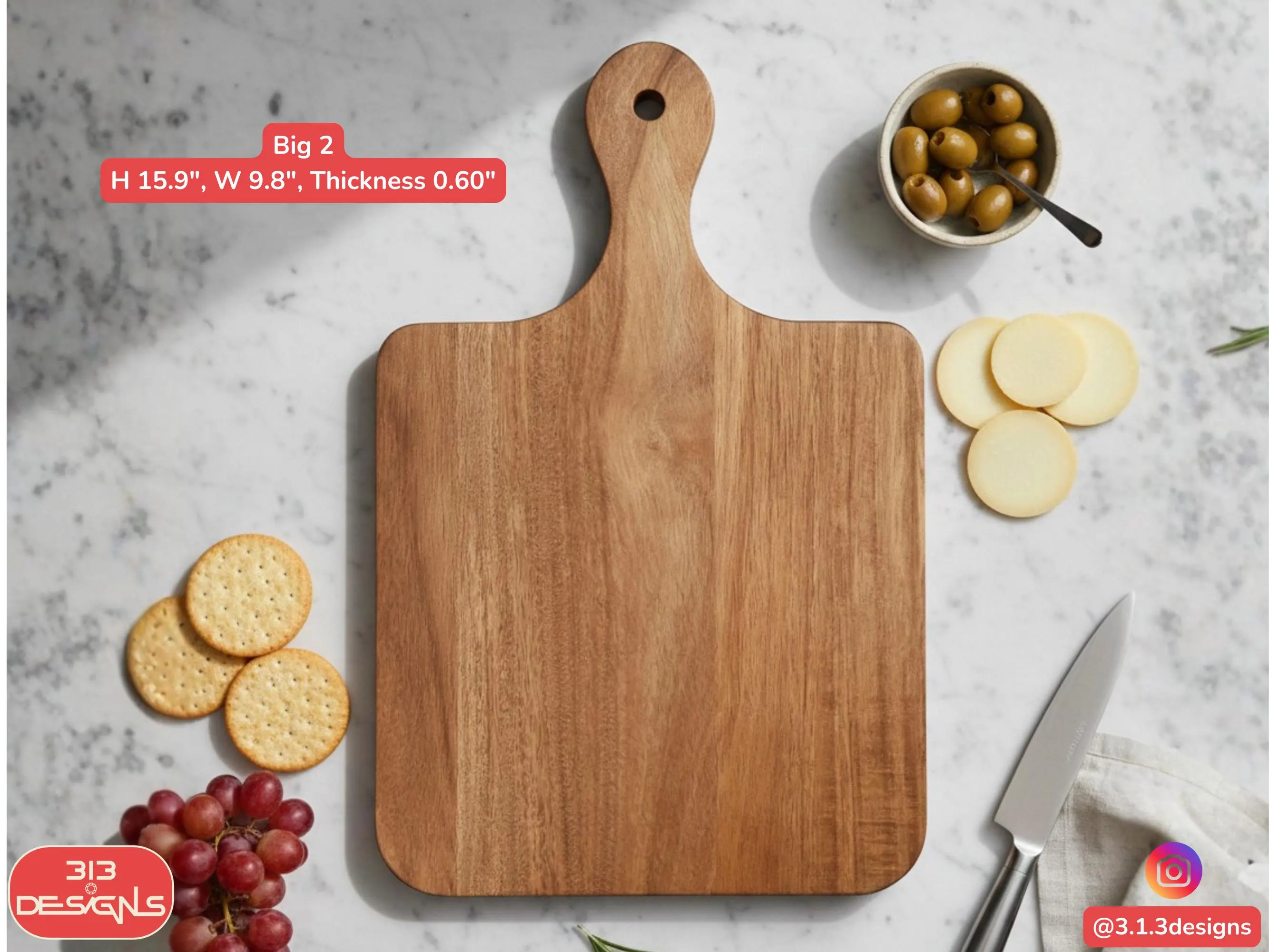 Personalized Charcuterie Platter Monogram Cutting Board Engraved Kitchen Gift Idea Custom Wedding Present Anniversary Rustic Serving Block - image 5