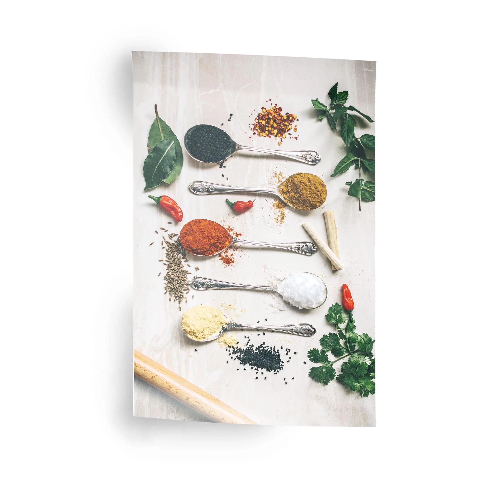 Spices Canvas Art, Kitchen Wall Art, Foods Art Decor, Dining Room Decor, Modern Wall Art, Spoon Herbs Art, Framed Canvas Art, - image 4