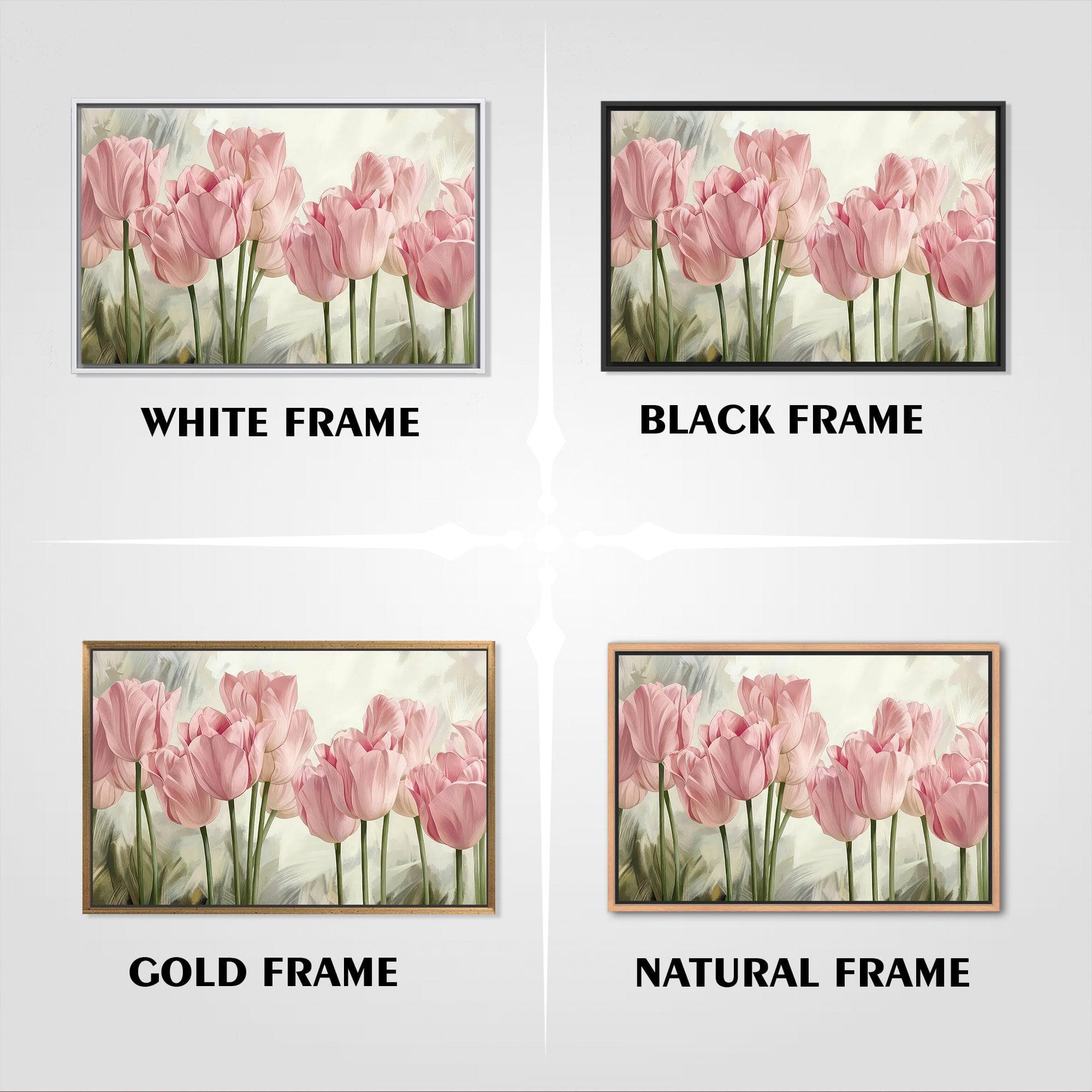 Pink Canvas Art, Tulip Wall Art, Tulip Lover Gift, Pink Flower Art, Trendy Canvas Art, Modern Wall Art, Framed Canvas Art, Wall Art Decor - image 4