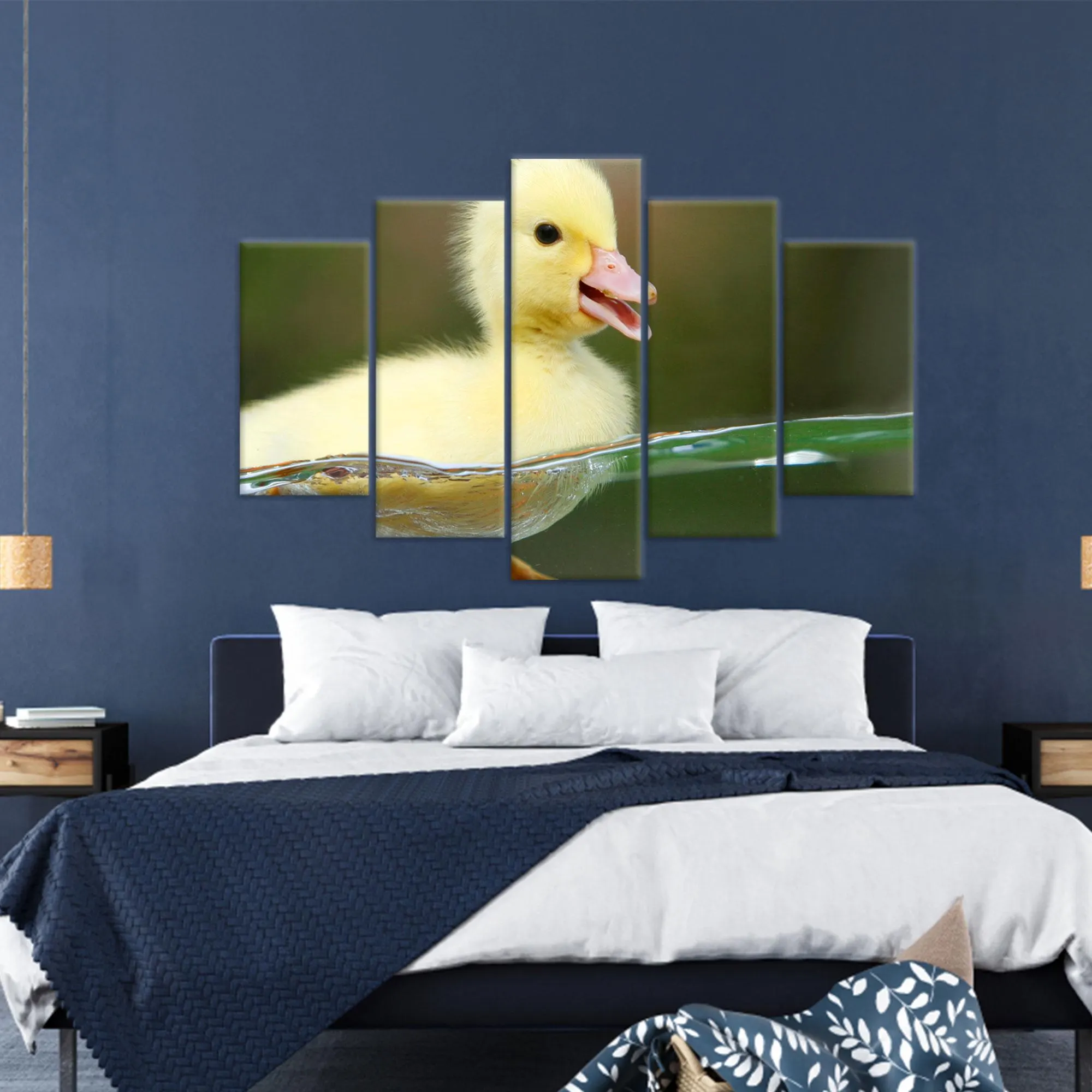 Duck Canvas Art, Baby Room Decor, Modern Wall Art - image 3
