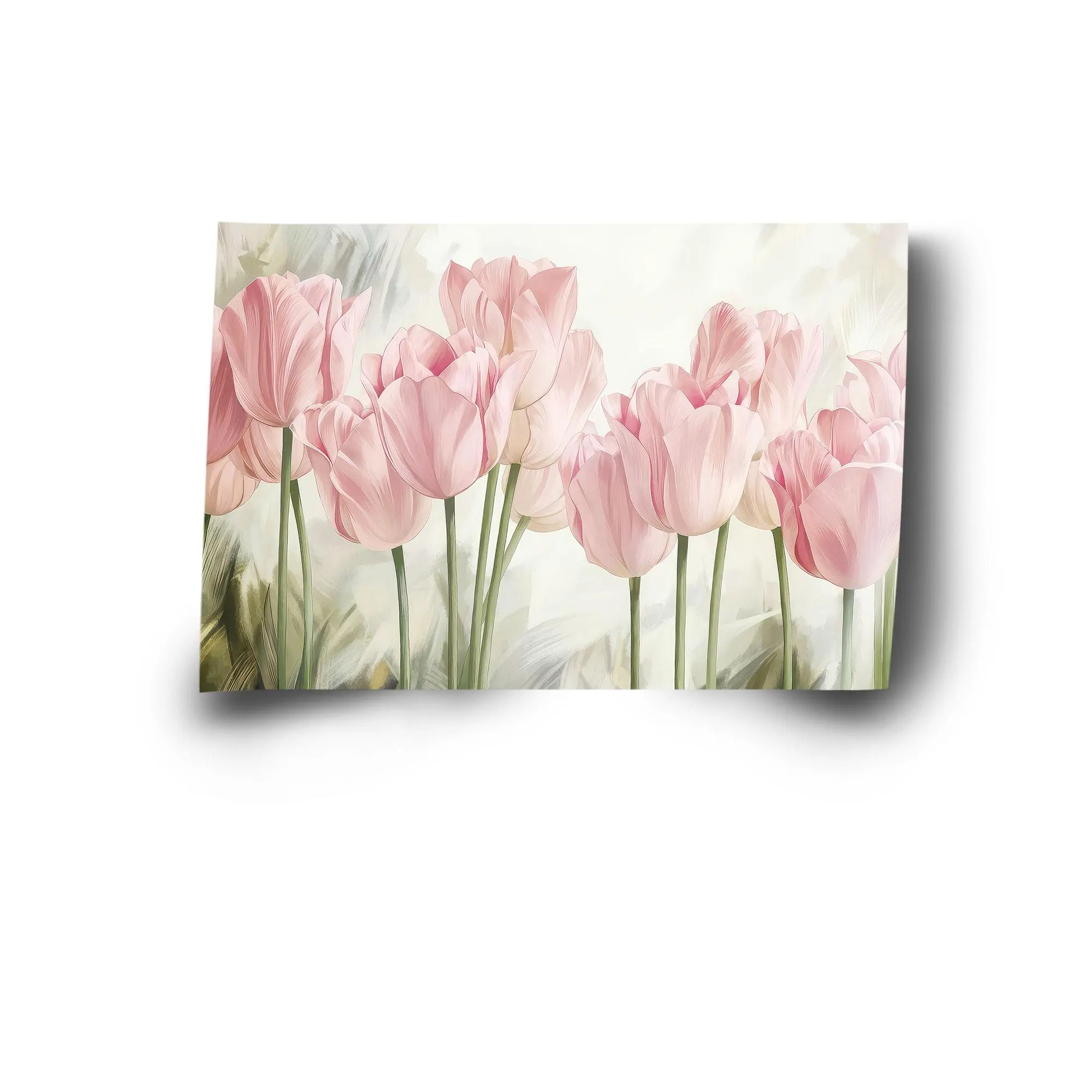 Pink Canvas Art, Tulip Wall Art, Tulip Lover Gift, Pink Flower Art, Trendy Canvas Art, Modern Wall Art, Framed Canvas Art, Wall Art Decor - image 5