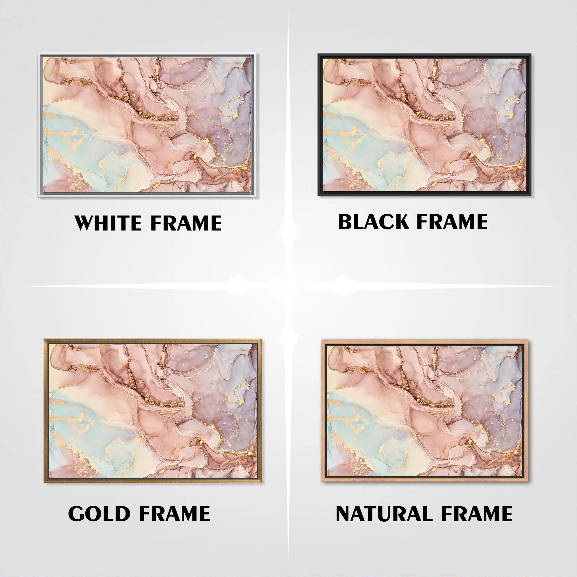 Shimmery Canvas Art, Gold Marble Decor, Soft Tones Marble, Luxury Marble, Trendy Marble Art, Modern Marble Decor, Framed Canvas Art - image 4