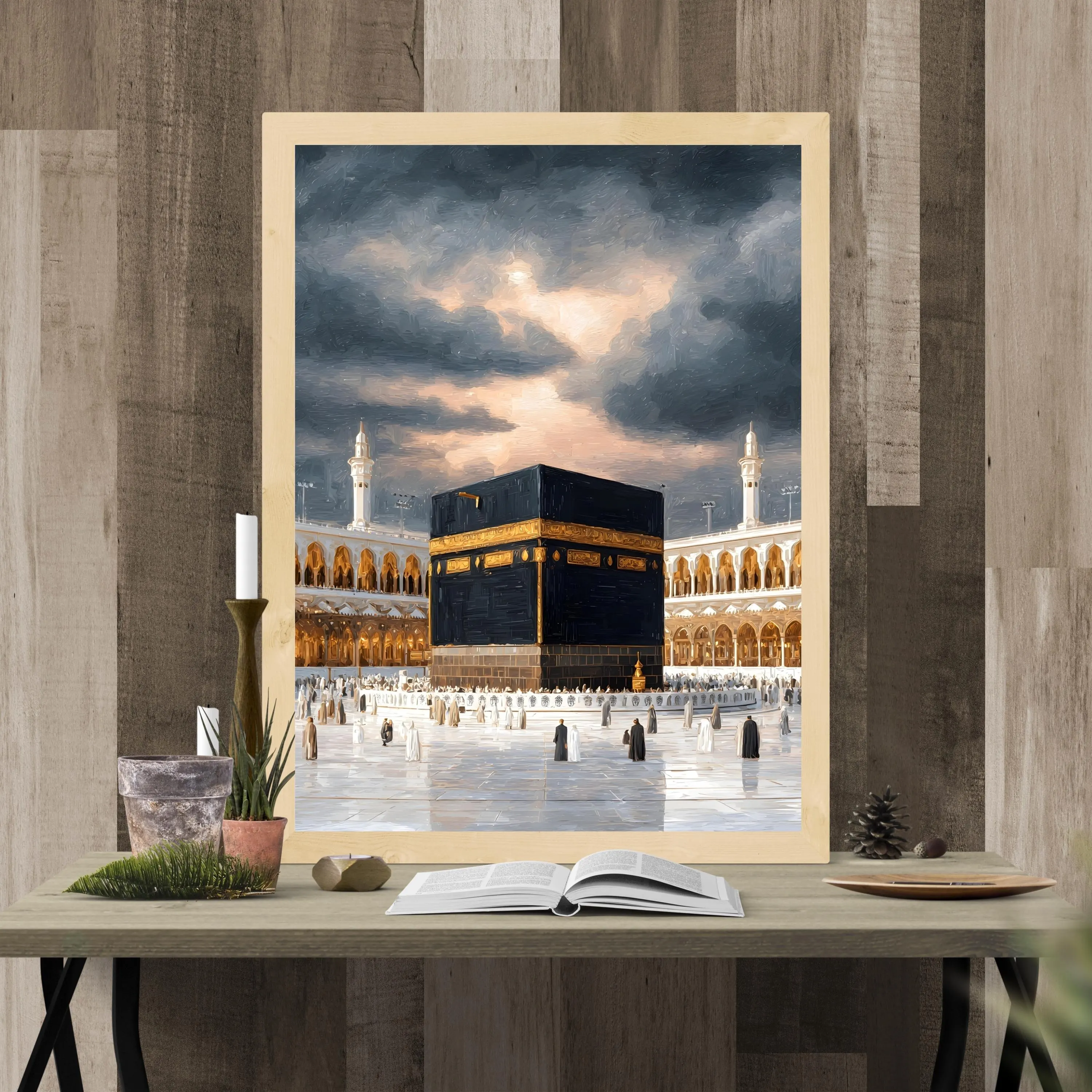 Kaaba Oil Painting Printable, Mecca Wall Art, Islamic Home Decor, Instant Download PDF - image 5