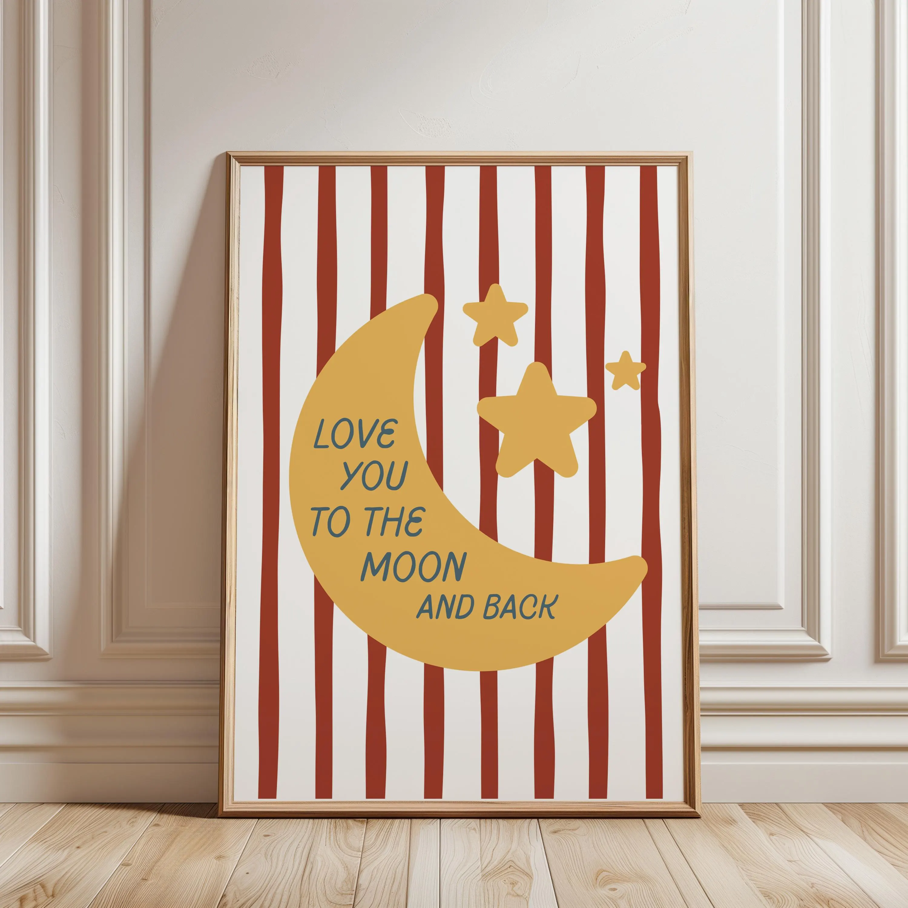 Kids Room Name Print, You are My Sunshine Poster, Shine Bright Personalised Wall Art, Love You to the moon Boy Print, Nursery Playroom Print - image 3