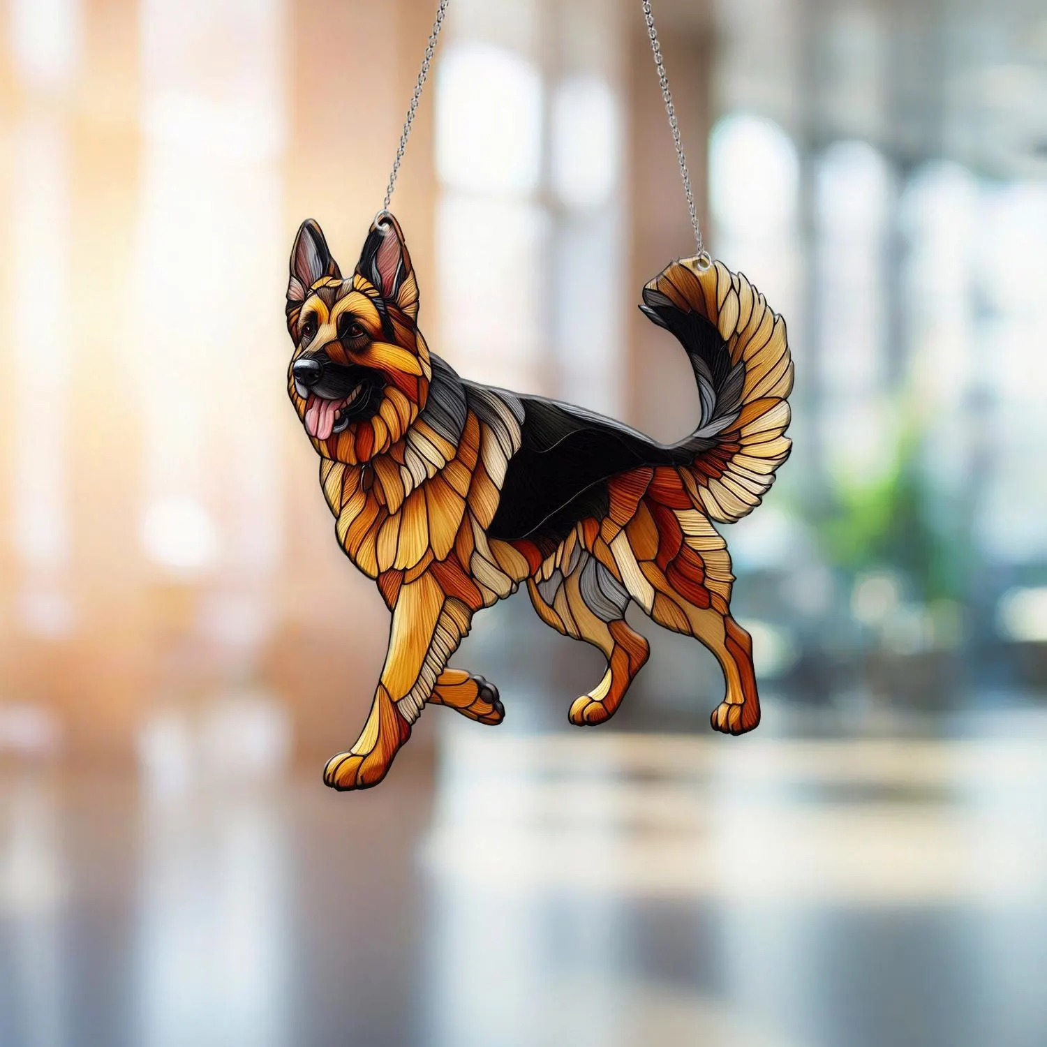 German Shepherd Acrylic Window Hanging, German Shepherd Window Decor, Home Decor, Gift For Dog Lover, Gift For Her - image 4