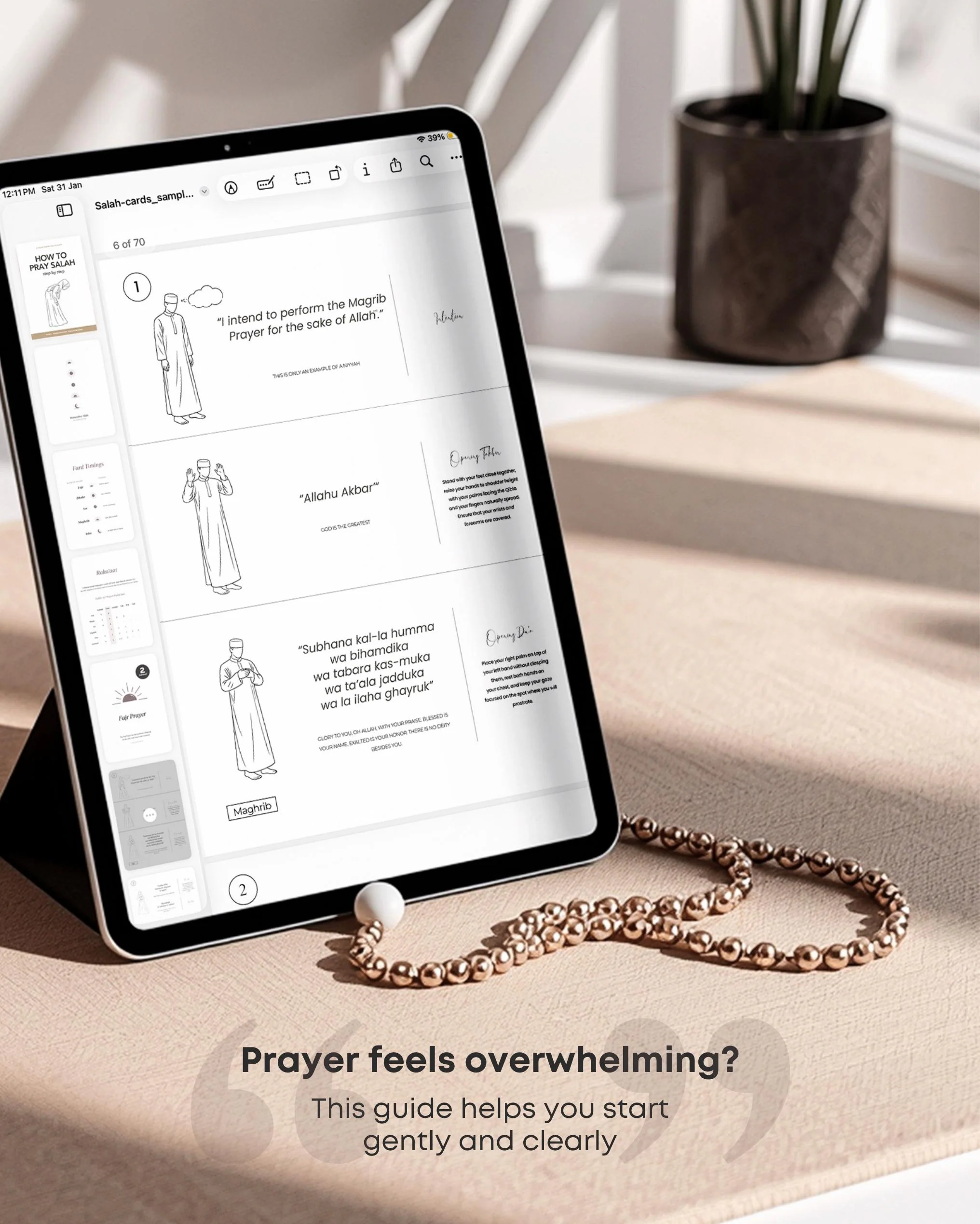 Easy Step-by-Step Salah Prayer Guide for Men – Visual Islamic Learning (Digital Download) - image 3