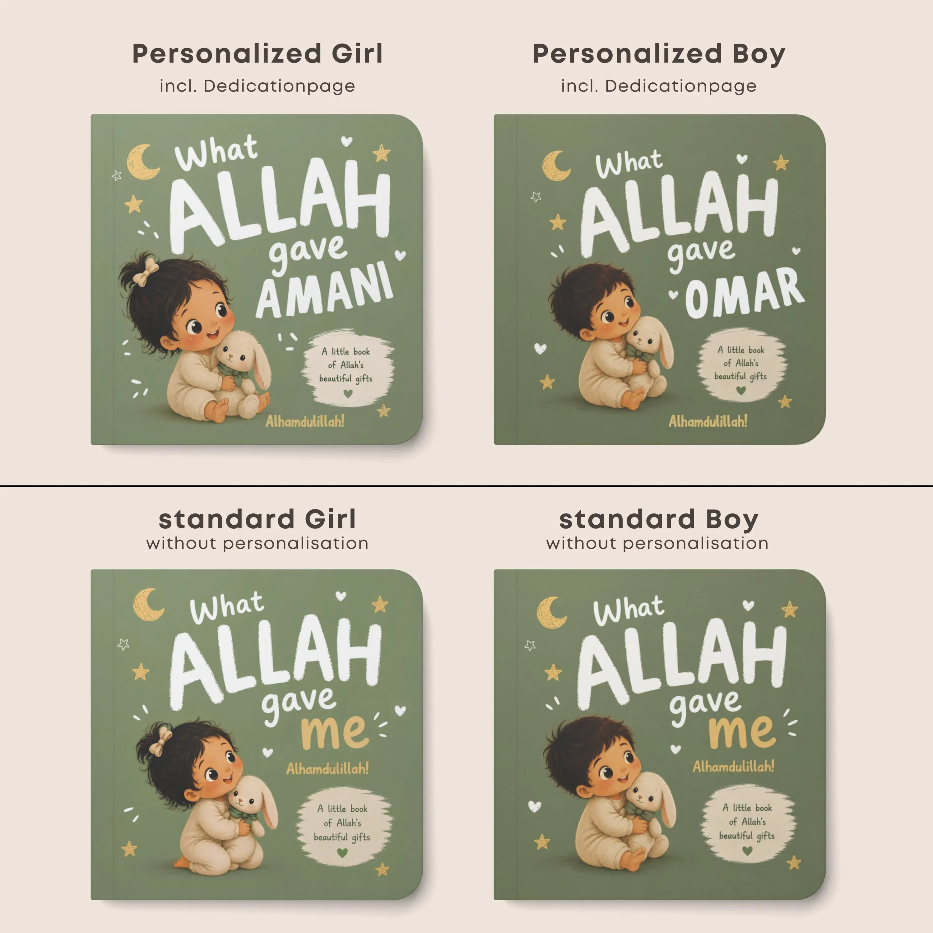 1st Birthday Gift | Allah's Blessings Board Book | Personalized Keepsake for Muslim Toddler | Custom Muslim Baby Book - image 3