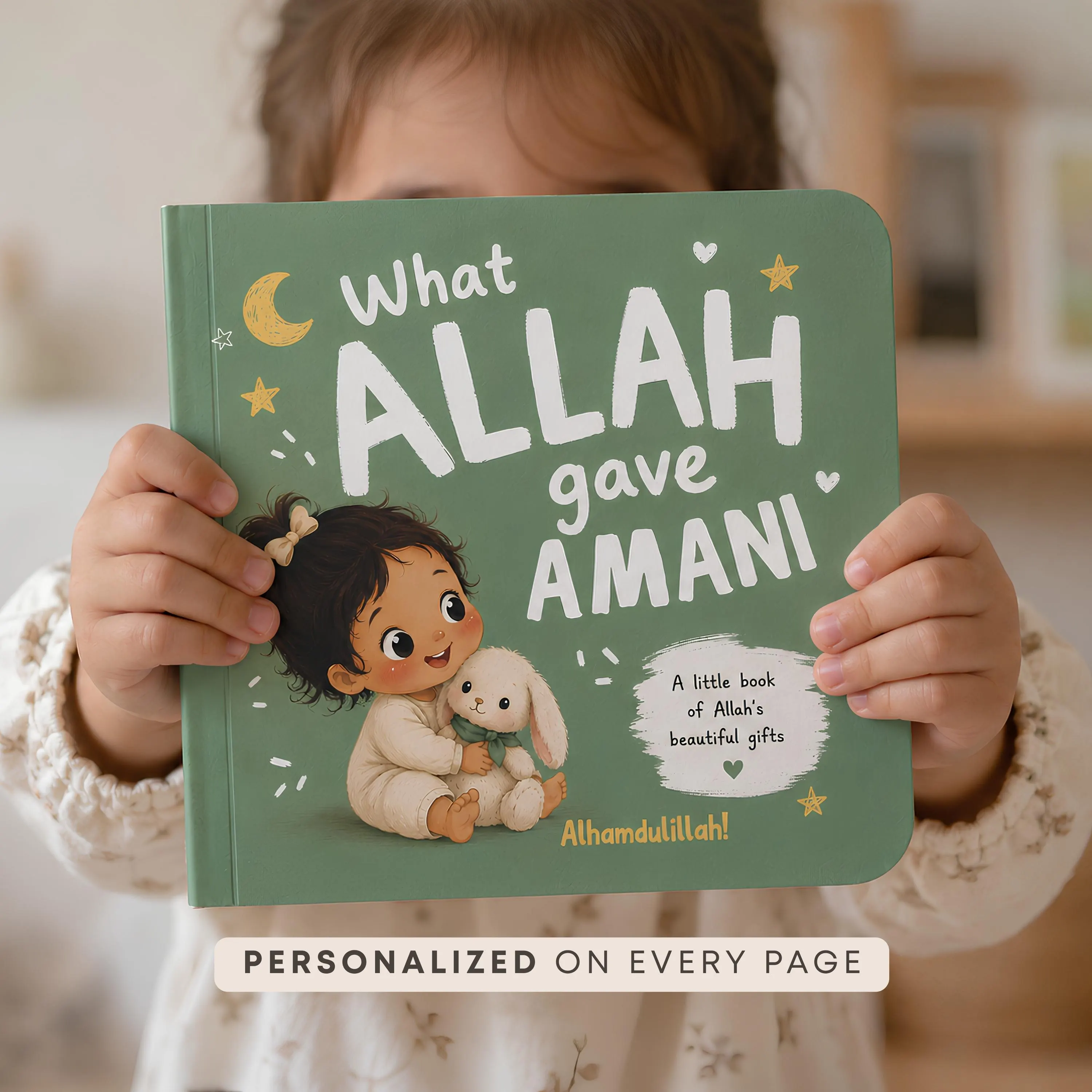 Personalized First Book for Girls | Custom First Book | Personalized Board Book | Custom Board Book | Muslim Baby Gift | Islamic Baby Gift