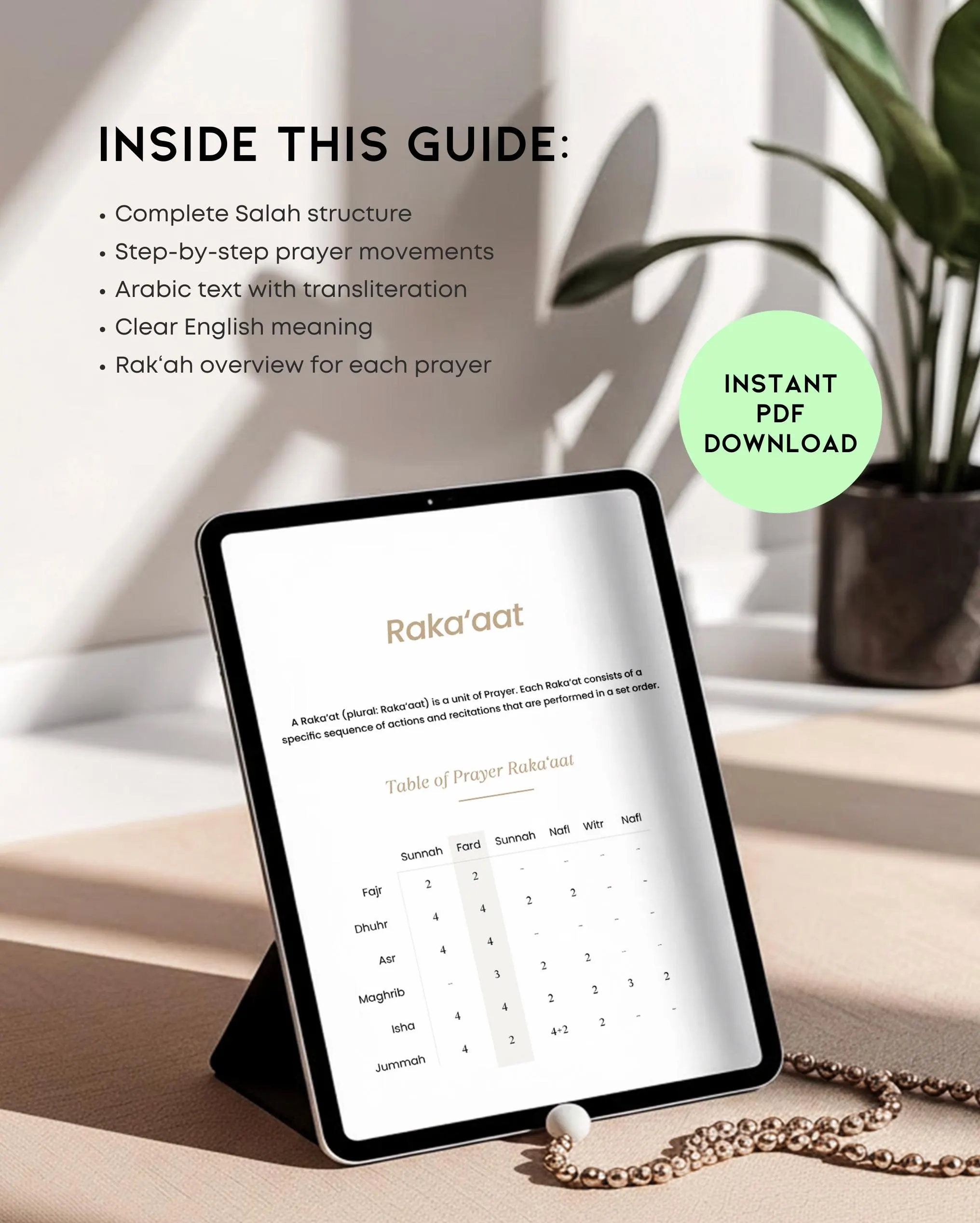 Easy Step-by-Step Salah Prayer Guide for Men – Visual Islamic Learning (Digital Download) - image 4