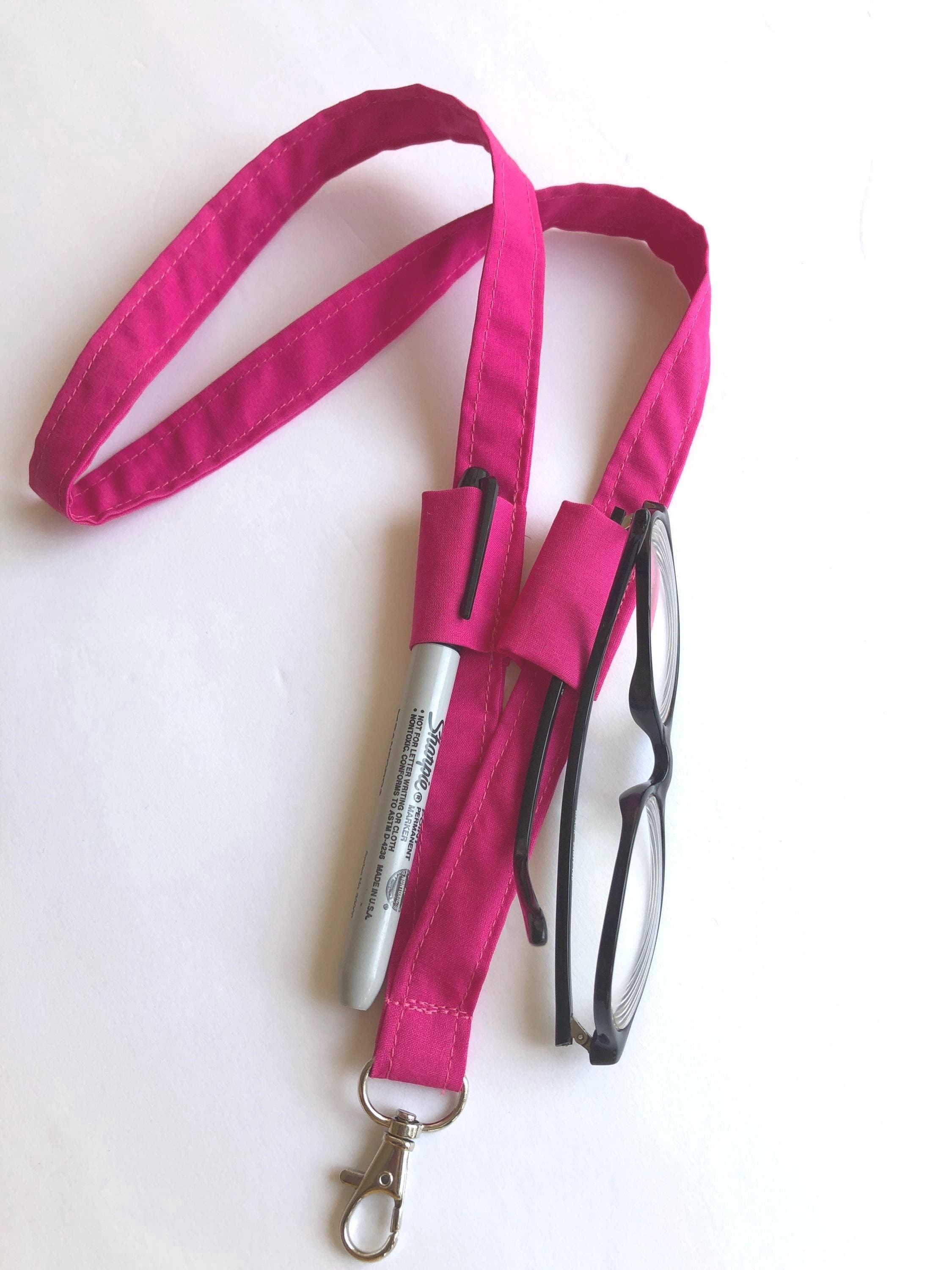 Lanyard with Loops for pen/glasses,Pen/glasses holder for lanyard ,pen glasses Holder for teachers,nurses, students