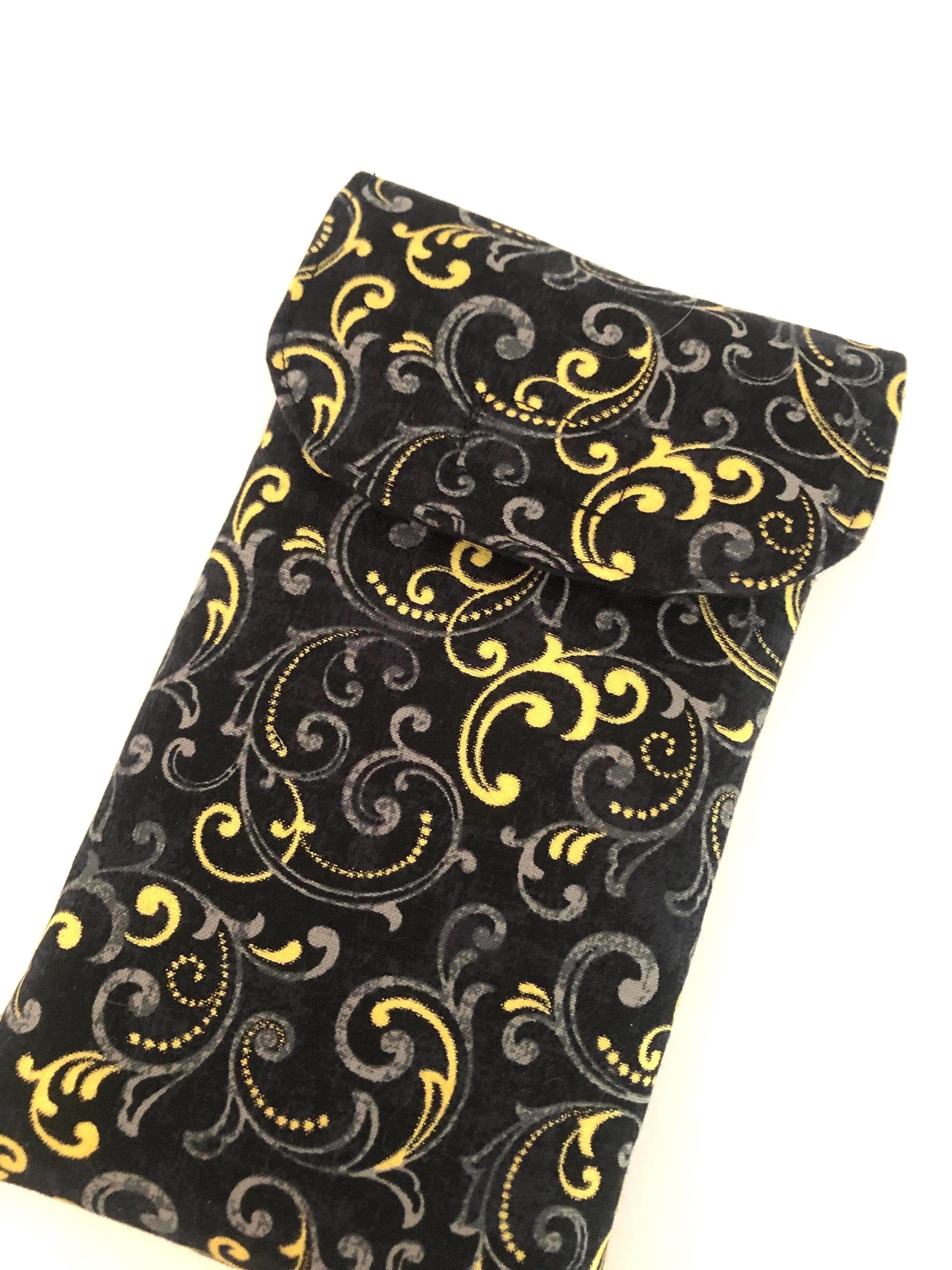Cell Phone Pouch: Universal Fit, Handmade Fabric Sleeve pocket with velcro closure - choose fabric - image 5