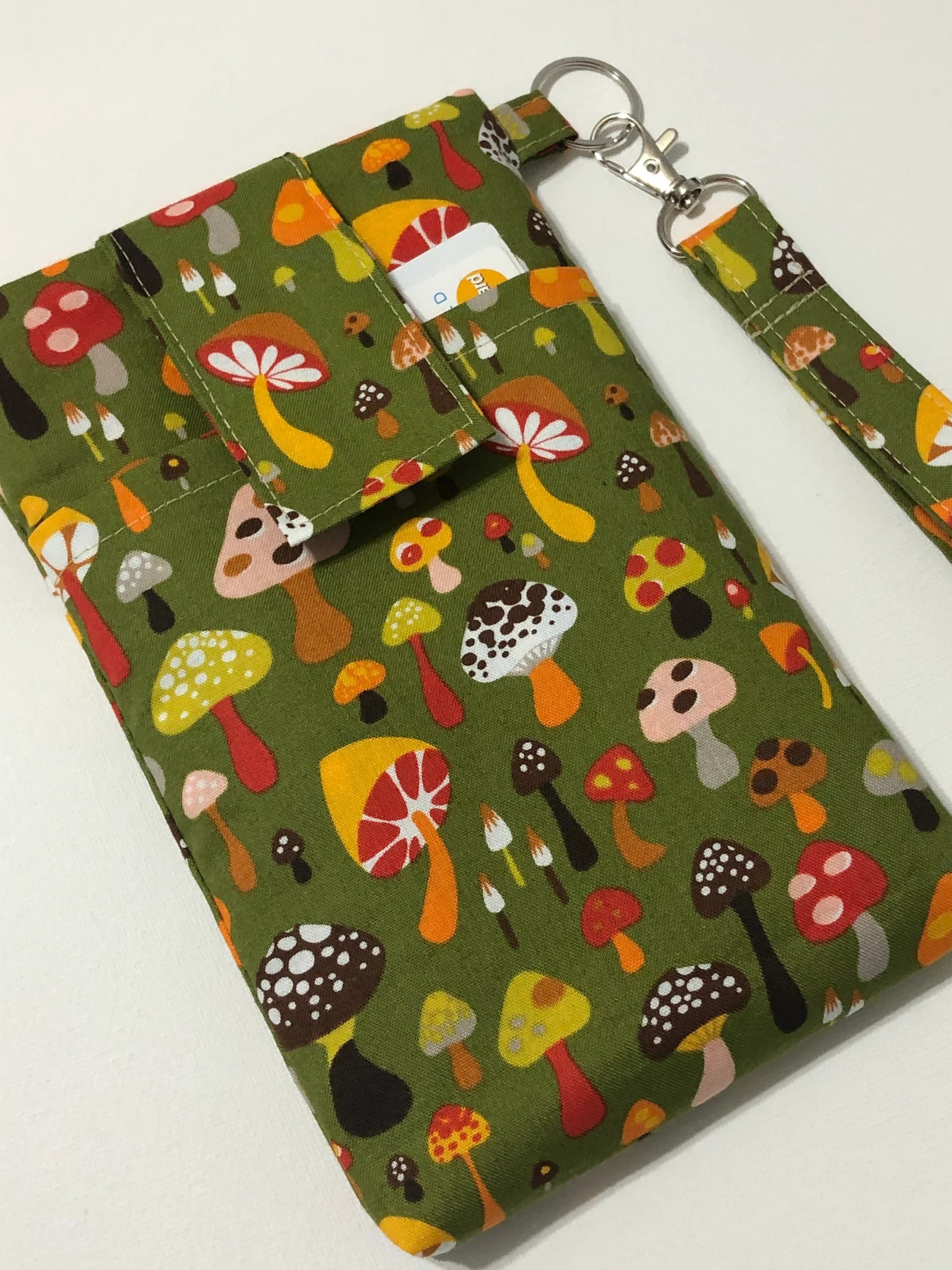 WRISTLET cell phone bag sleeve wallet purse for any iPhone/Samsung Galaxy phone holder wallet pouch -Wild Schroom - image 5