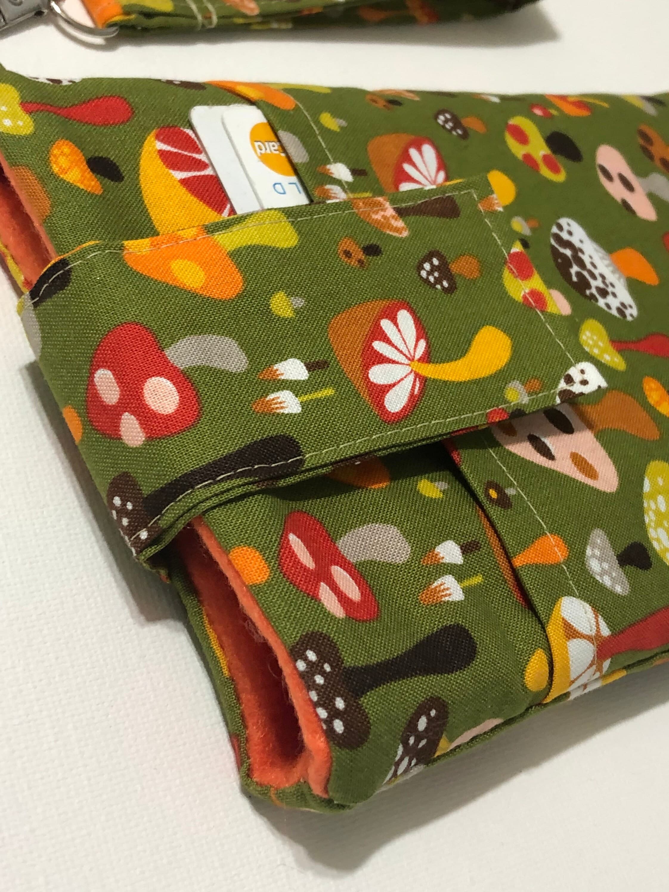 WRISTLET cell phone bag sleeve wallet purse for any iPhone/Samsung Galaxy phone holder wallet pouch -Wild Schroom - image 4