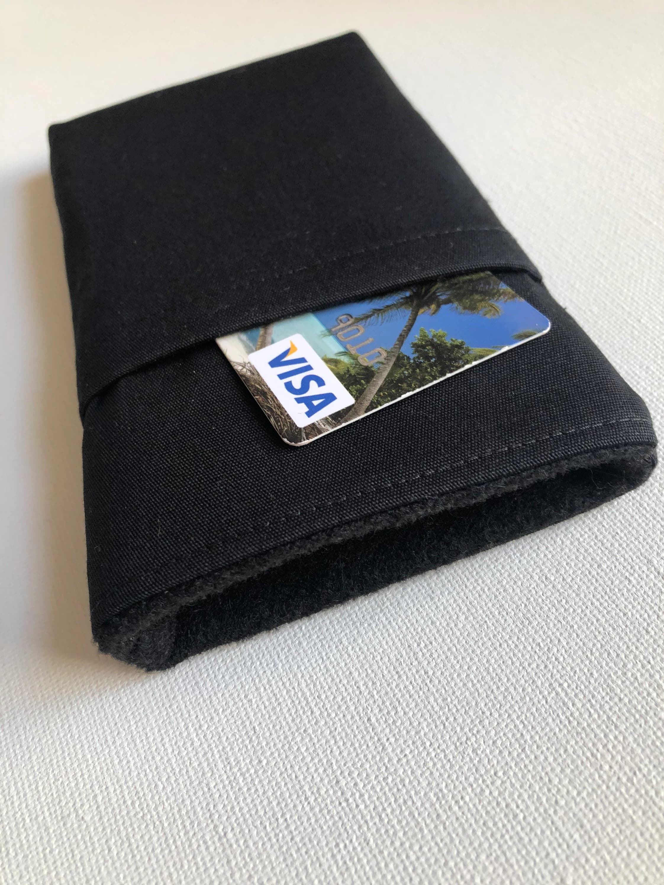 Any Samsung Galaxy, iPhone,Google Pixel, or other cell phone device case wallet pouch,Smart phone cover sleeve pocket case pouch-Solid Black - image 3