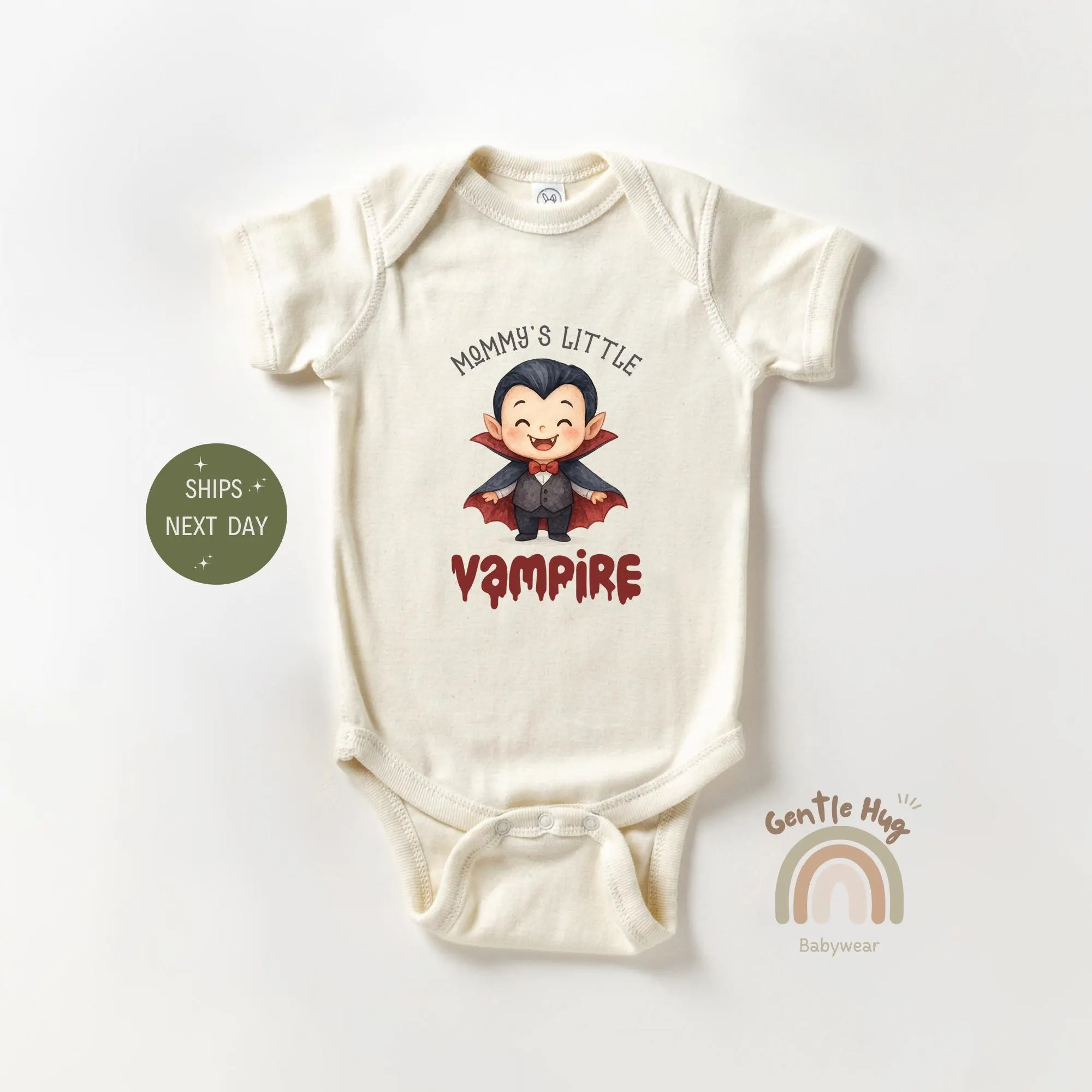 Mommy’s Little Vampire Baby Bodysuit, Halloween Baby Bodysuit, Funny Baby Bodysuit, Halloween Baby Gift, Family Baby Bodysuit