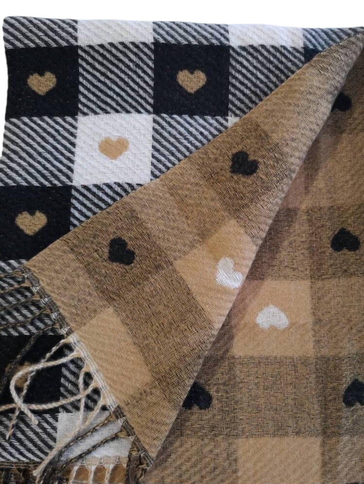 Soft cosy shawl blanket
