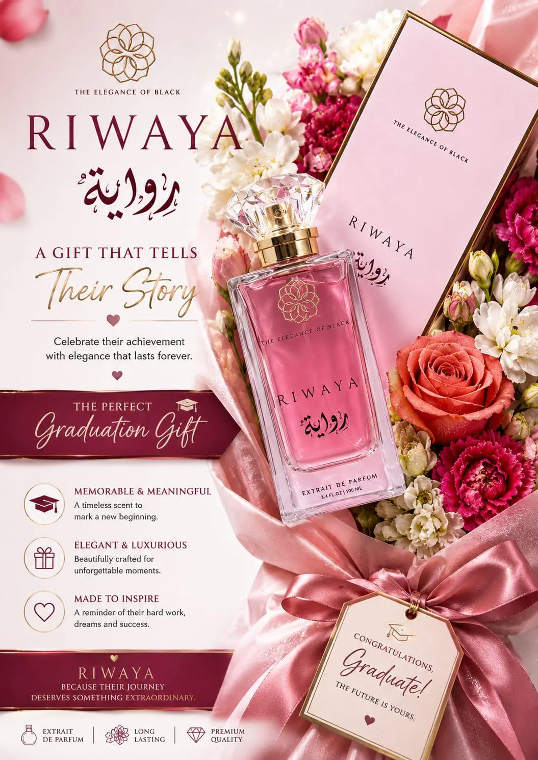 Riwaya Extrait de Parfum Perfume Made im Dubai Up to 40% Fragrance Oils Made to Last Dubai Princess Green Apple Blossom Amber Cedarwood Rose - image 3