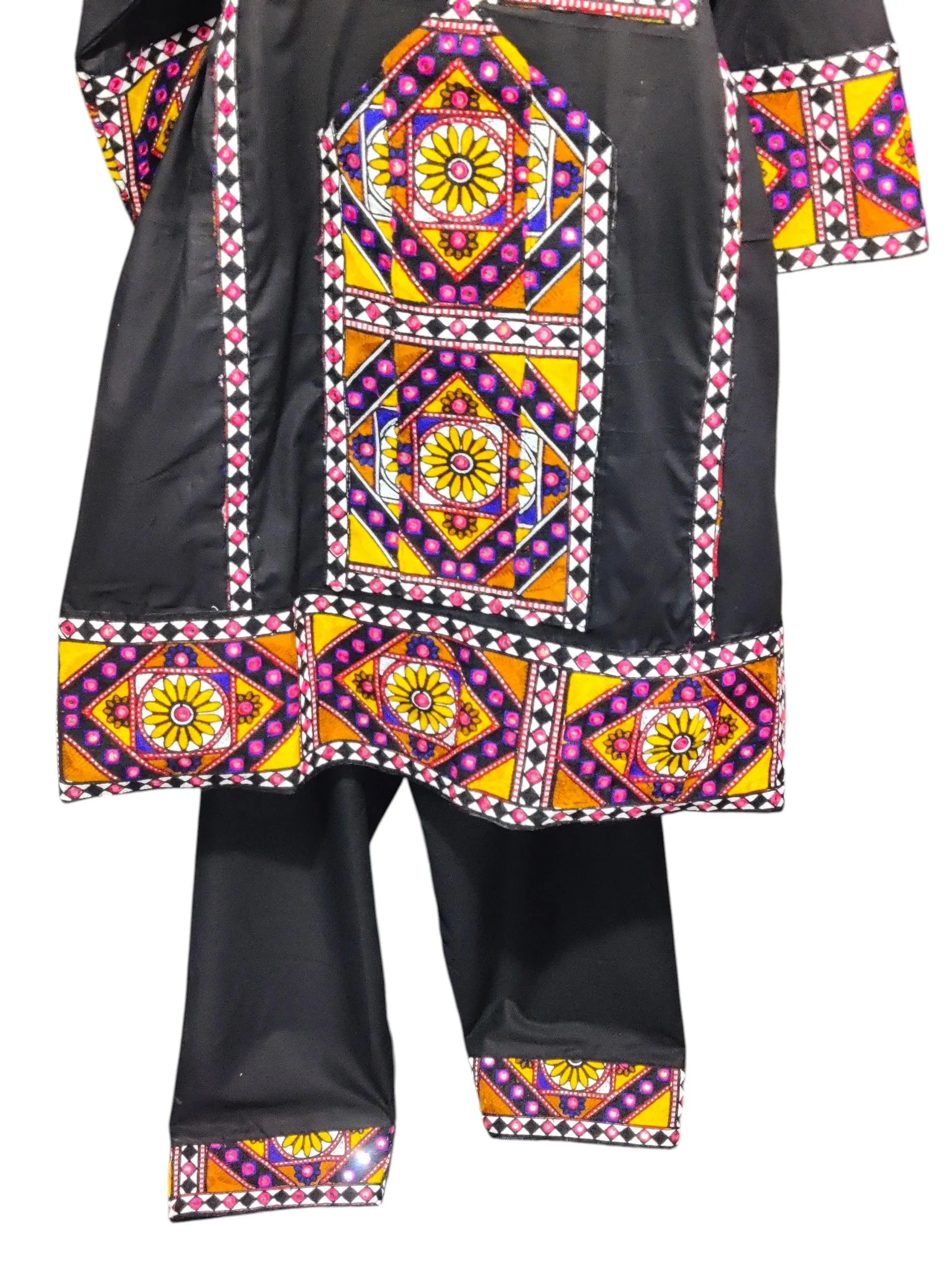 Handmade Embroidered Balochi Traditional Dress For Women - Handmade Afghan Partywear Tribal Kuchi Outfit - image 5