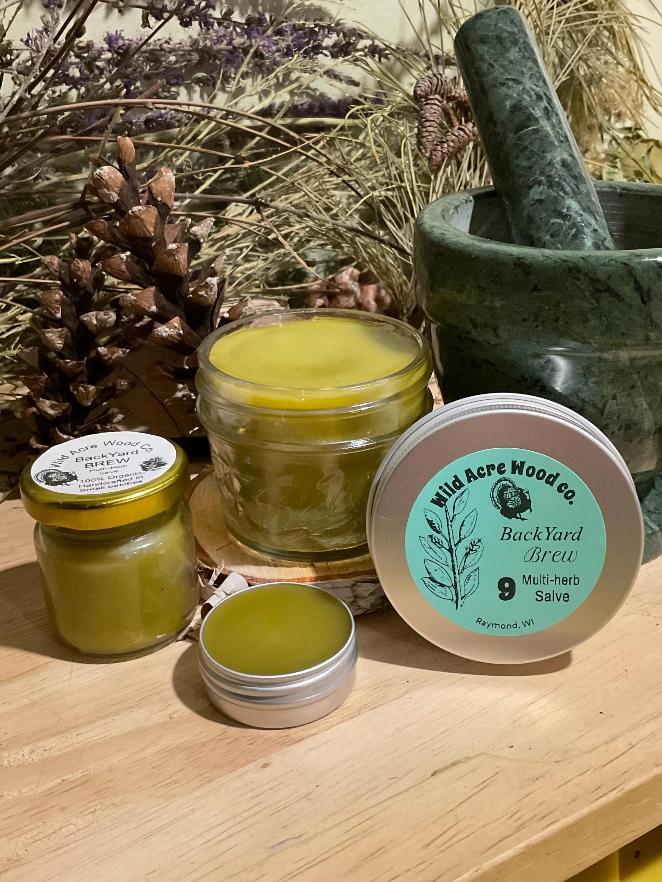 Organic black walnut Burdock root salve | 9 MAGICAL herb Castor oil ointment | wild crafted handmade balm cream | healAll Calendula nettle - image 3