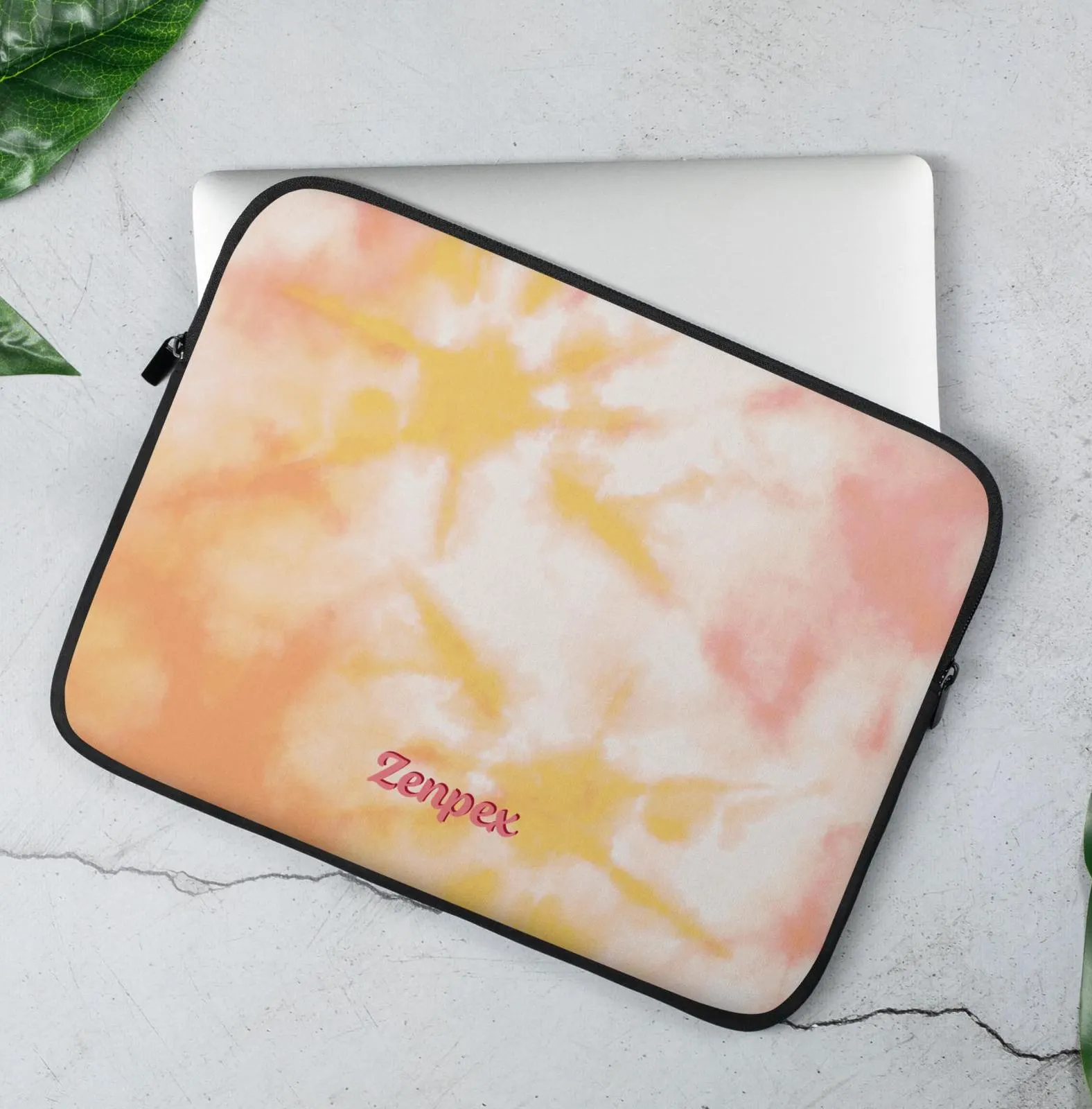 Tie Dye Laptop Sleeve: Neoprene Case, Modern Artistic Design