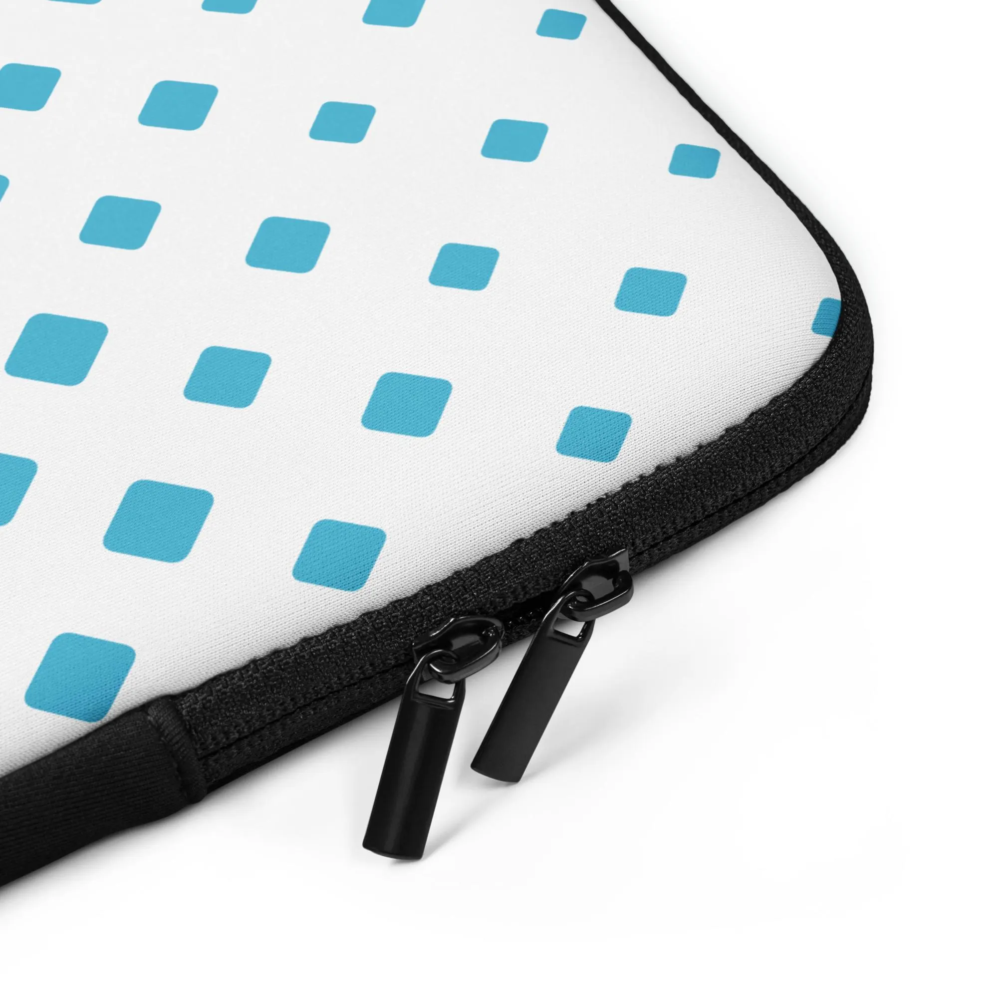 Blue Geometric Diamond Laptop Sleeve: Neoprene Protective Cover - image 3