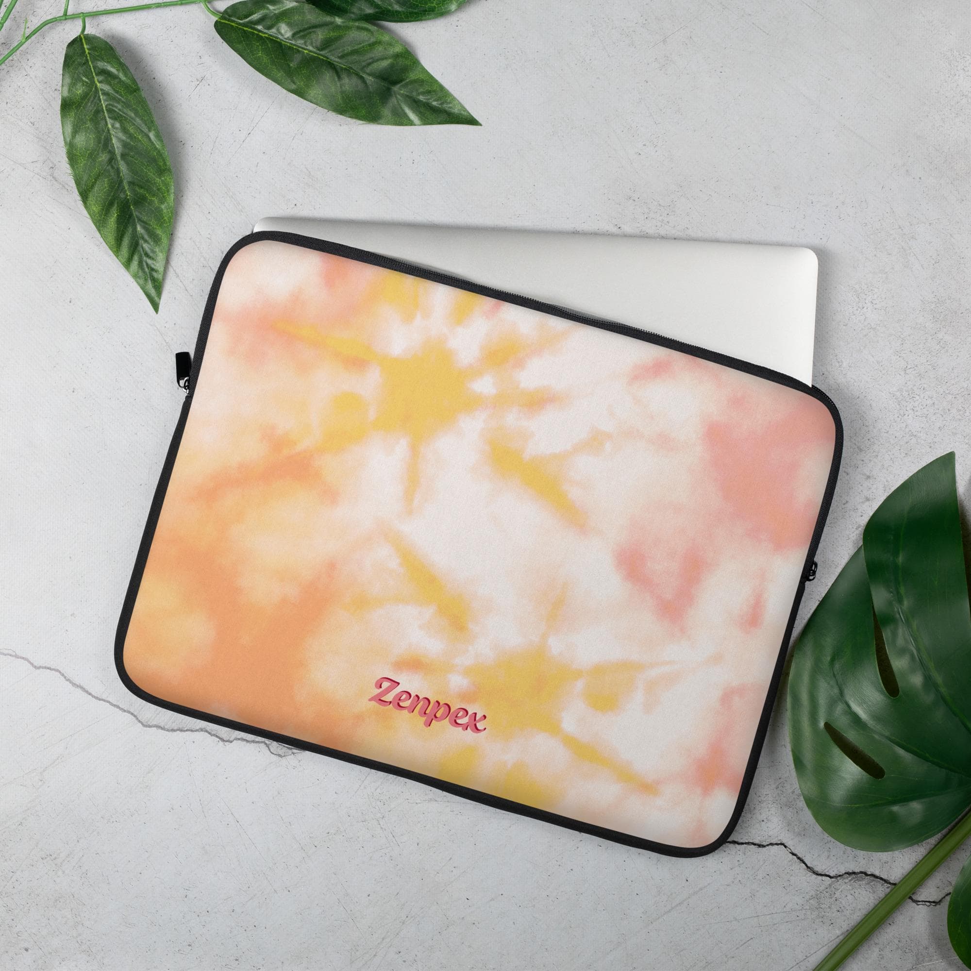 Tie Dye Laptop Sleeve: Neoprene Case, Modern Artistic Design - image 2