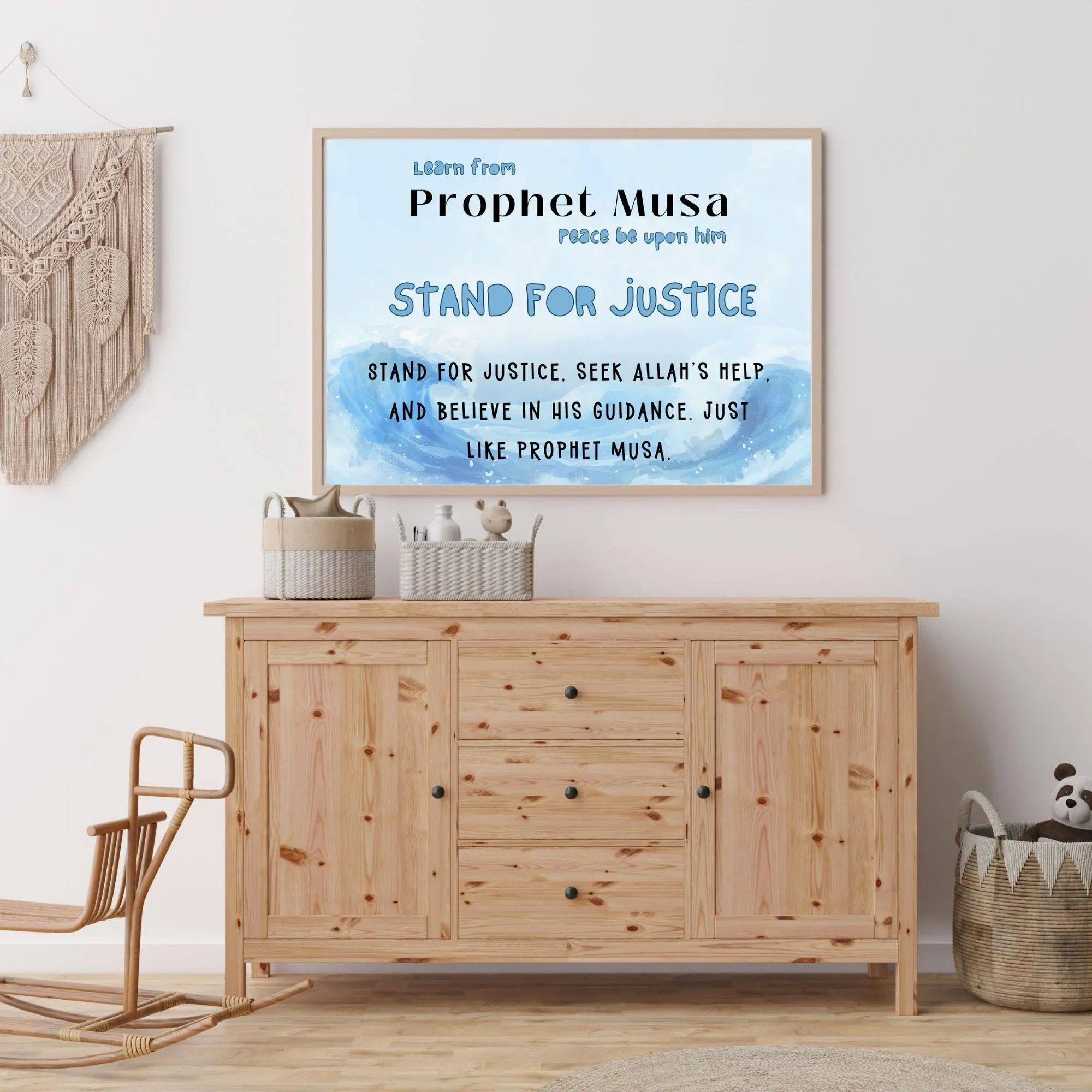 Prophet Musa Islamic Kids Room Art: Inspirational Print (Digital Download) - image 3
