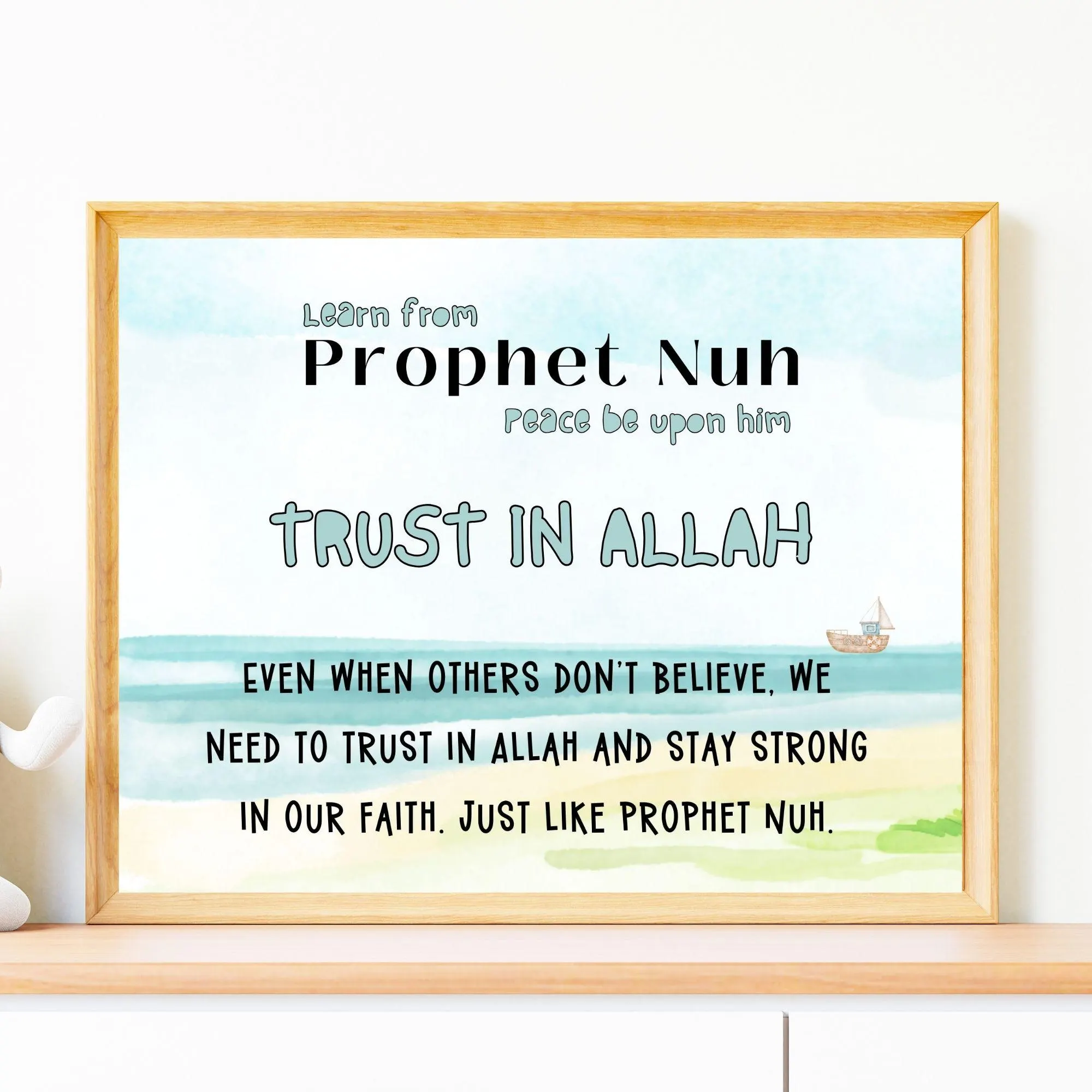 Prophet Nuh Islamic Kids Room Art: Inspirational Printable (Digital Download) - image 4