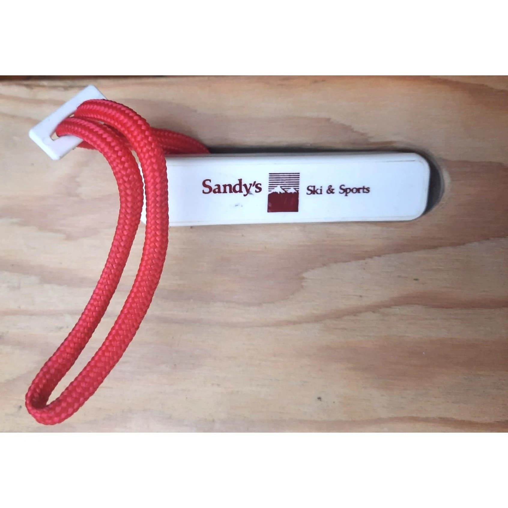Vintage 1980s Ski Boot Carrier Sandy's Ski & Sports Marina Del Rey, CA Red