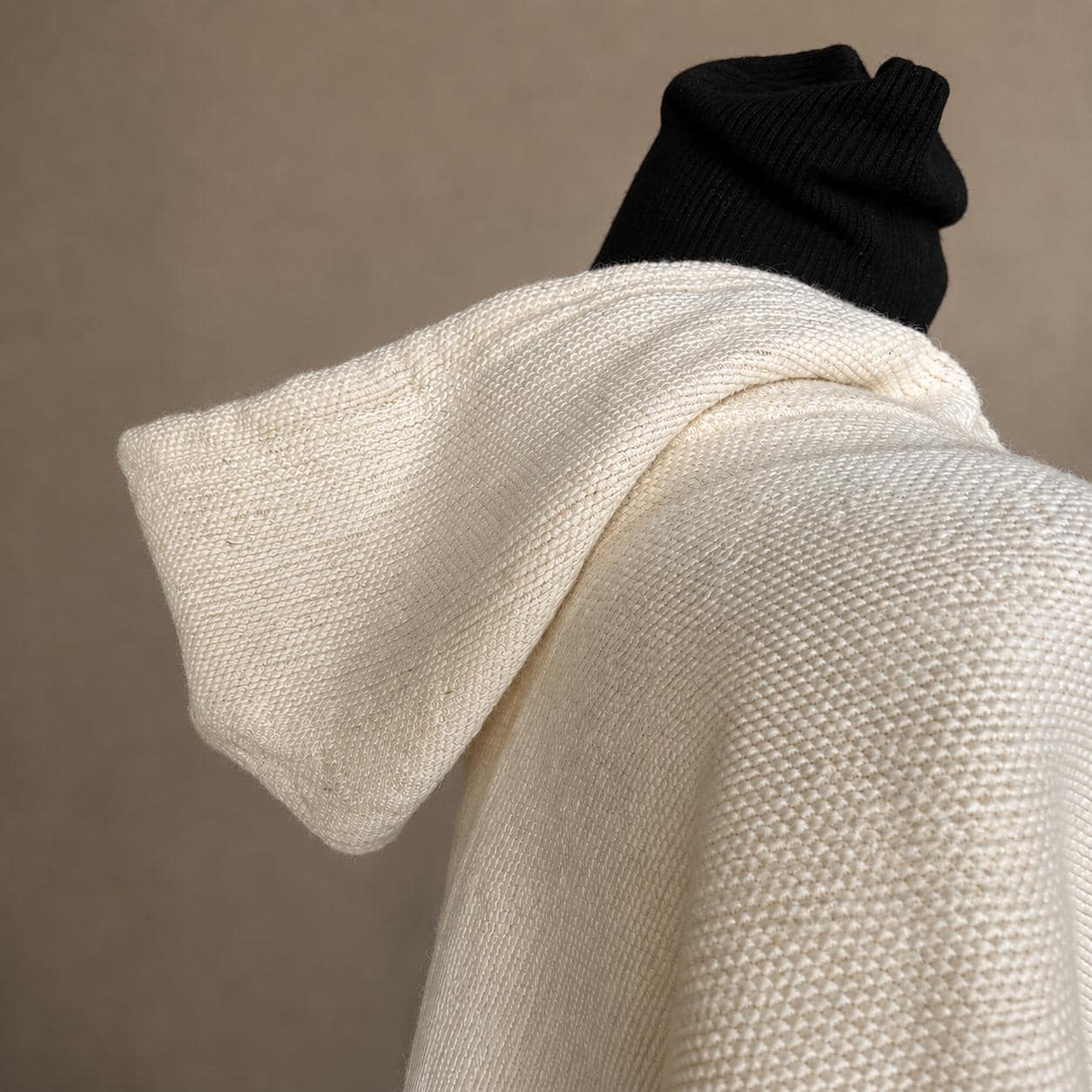 100% Andean Wool Hooded Poncho for Men & Women | Winter Pullover Outerwear - image 5