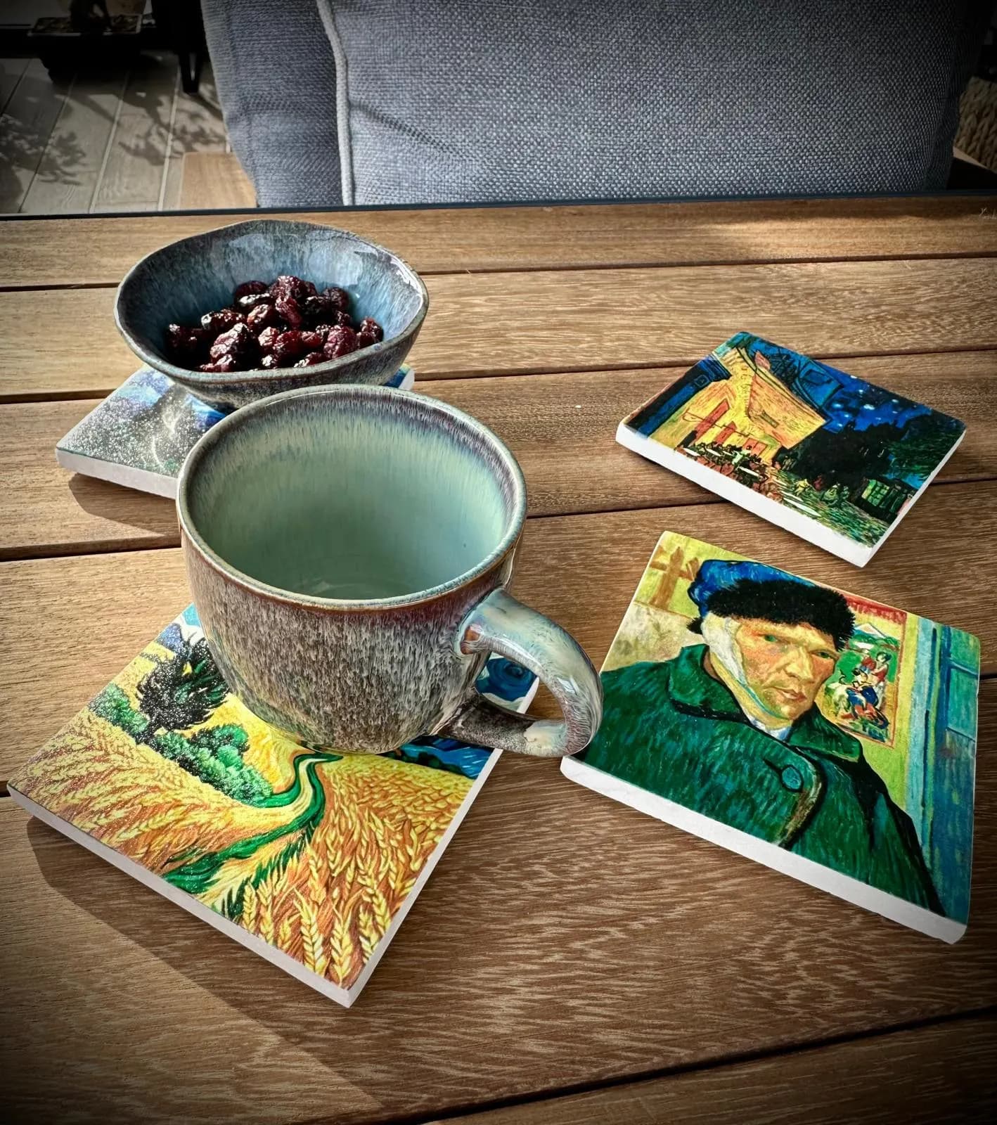 Van Gogh Stone Coasters, Set of 4, Art Home Decor - image 4