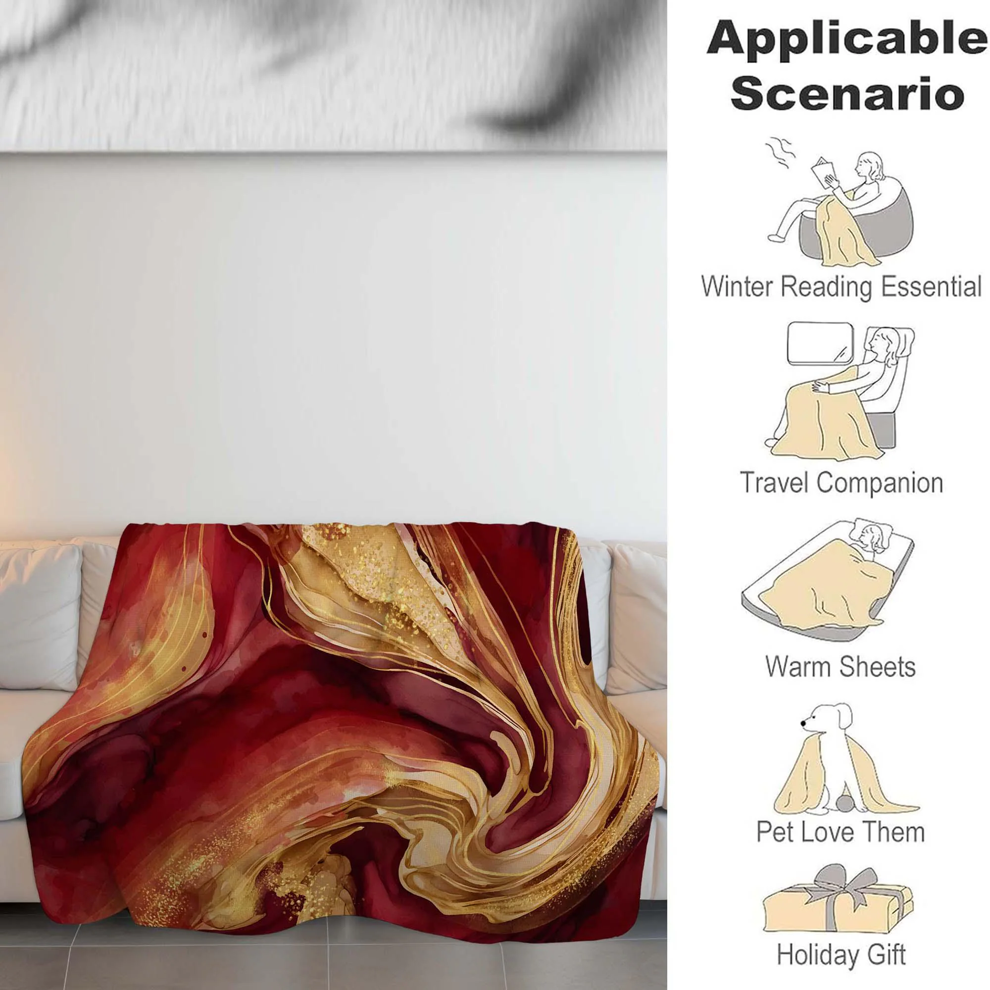 Coca Cola Blanket, Soda Americana Decor - image 3