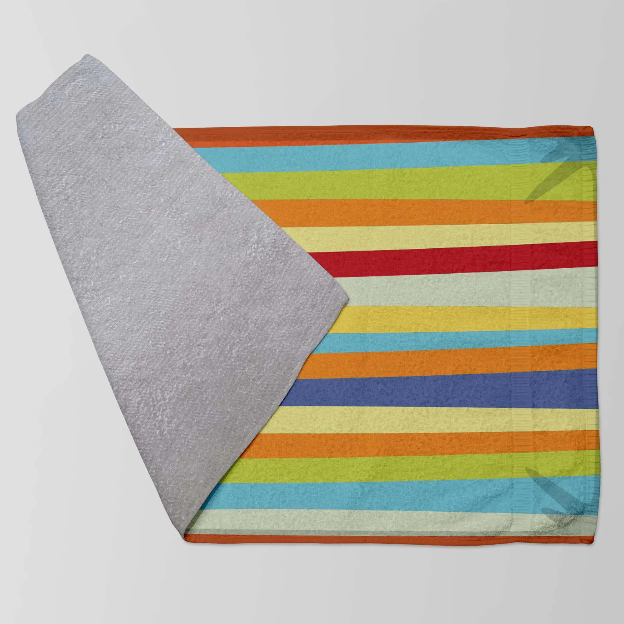 Striped Beach Towel, Colorful Summer Towel, Rainbow Pool Towel, Travel Beach Towel, Holiday Swim Towel, Fun Beach Accessory,Summer Gift Idea - image 4