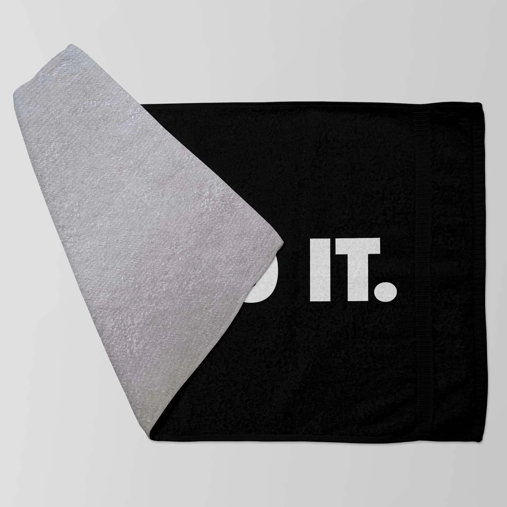 Just Do It Towel, Beach Quote Towel, Black Gym Towel, Fitness Towel, Cool Beach Towel, Summer Towel, Slogan Towel, Workout Towel - image 5