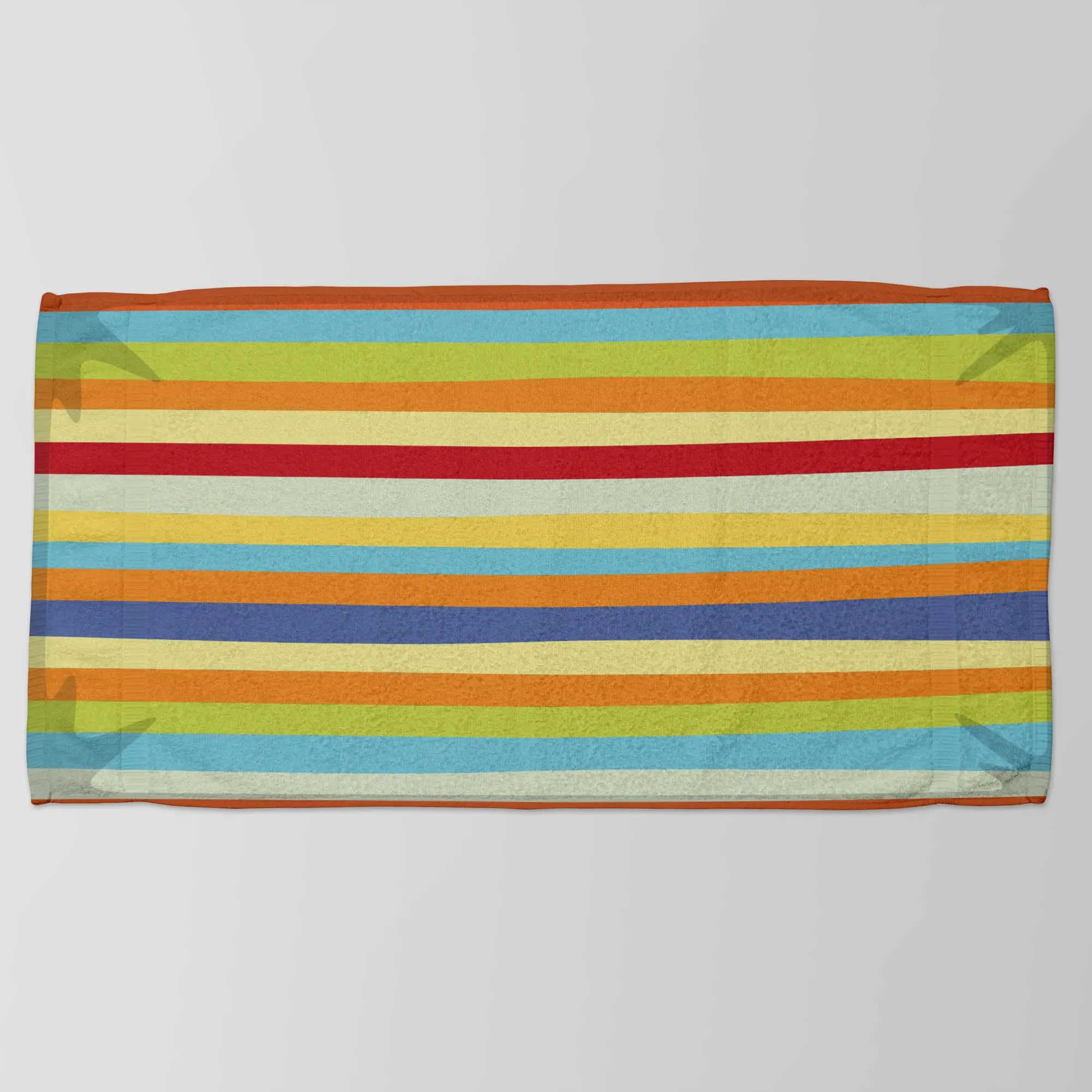 Striped Beach Towel, Colorful Summer Towel, Rainbow Pool Towel, Travel Beach Towel, Holiday Swim Towel, Fun Beach Accessory,Summer Gift Idea - image 5