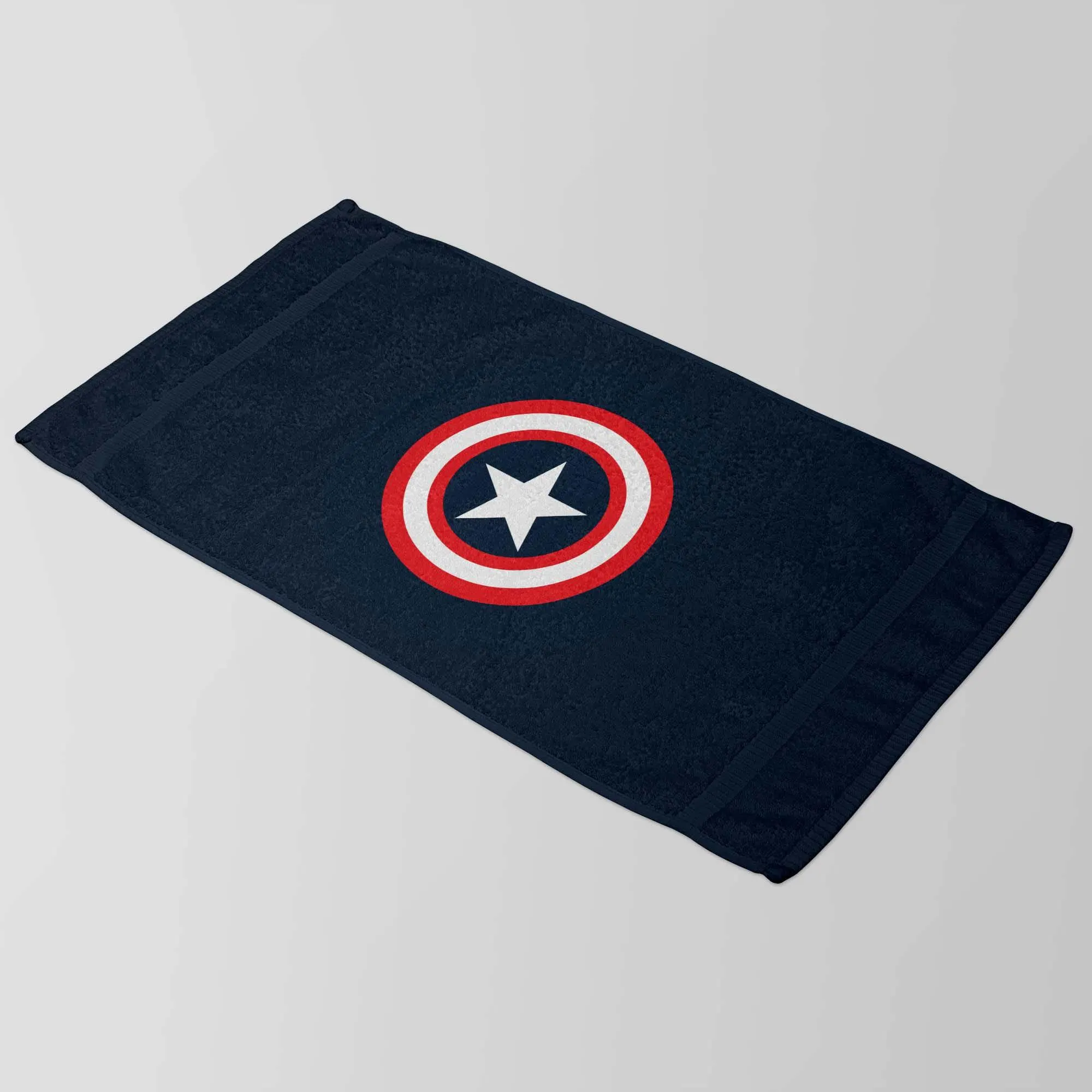 Captain America Shield Towel, Superhero Beach, Star Shield Towel, Comic Style Towel, Kids Hero Towel, Patriotic Star Towel, Shield Towel - image 4