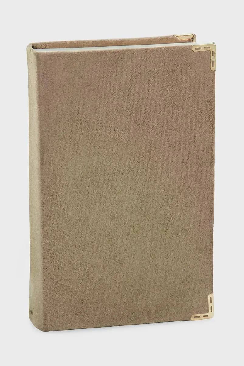 Embroidered Velvet-Covered Quran with Rose Motif; Medium Size Arabic Quran, Easy-to-Read, Prayer Holy Coran - image 5