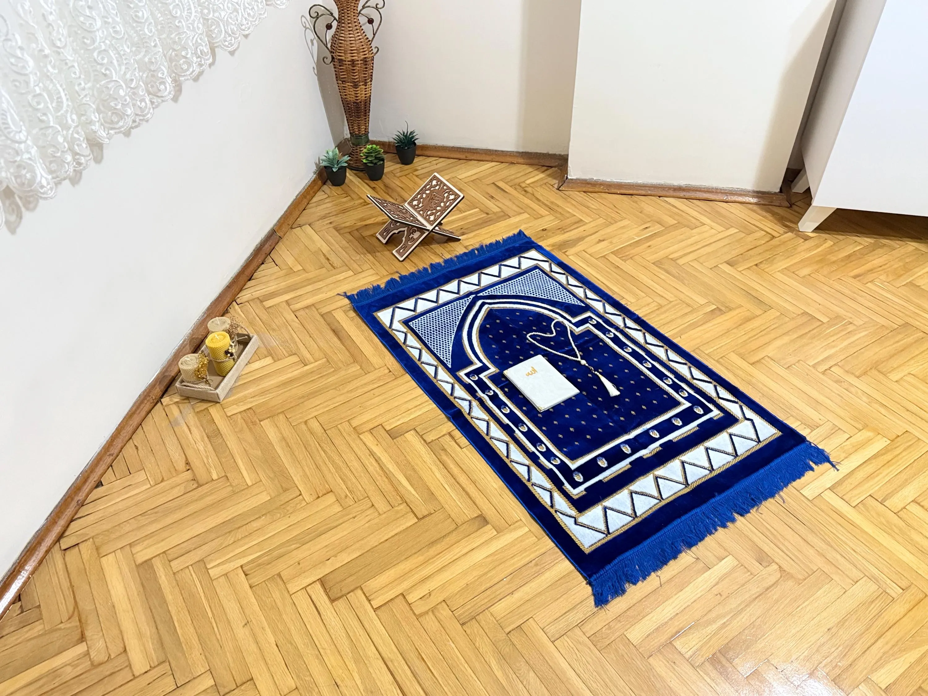 Muslim Prayer Mat Gift Set; Islamıc Prayer Rug, Sejadah, Janamaz, Eid Favors, Mawlid Gifts - image 5