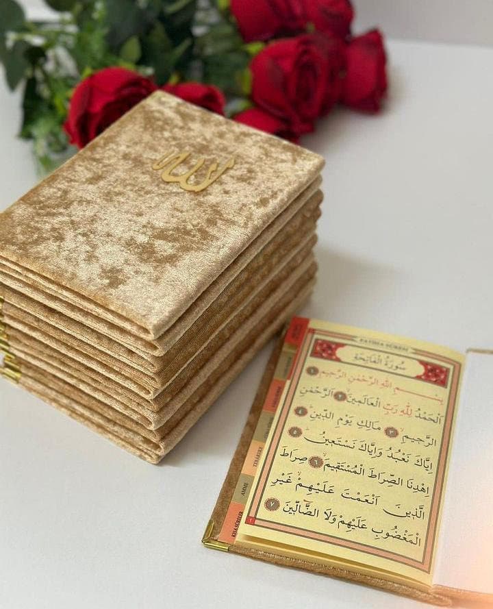 10 Pieces Velvet Yasin Al-Sharif Book; Surah, Prayer Book, Coran, Quran, Yaseen Cüz - image 2