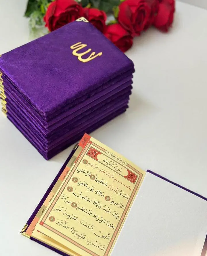 10 Pieces Velvet Yasin Al-Sharif Book; Surah, Prayer Book, Coran, Quran, Yaseen Cüz - image 5