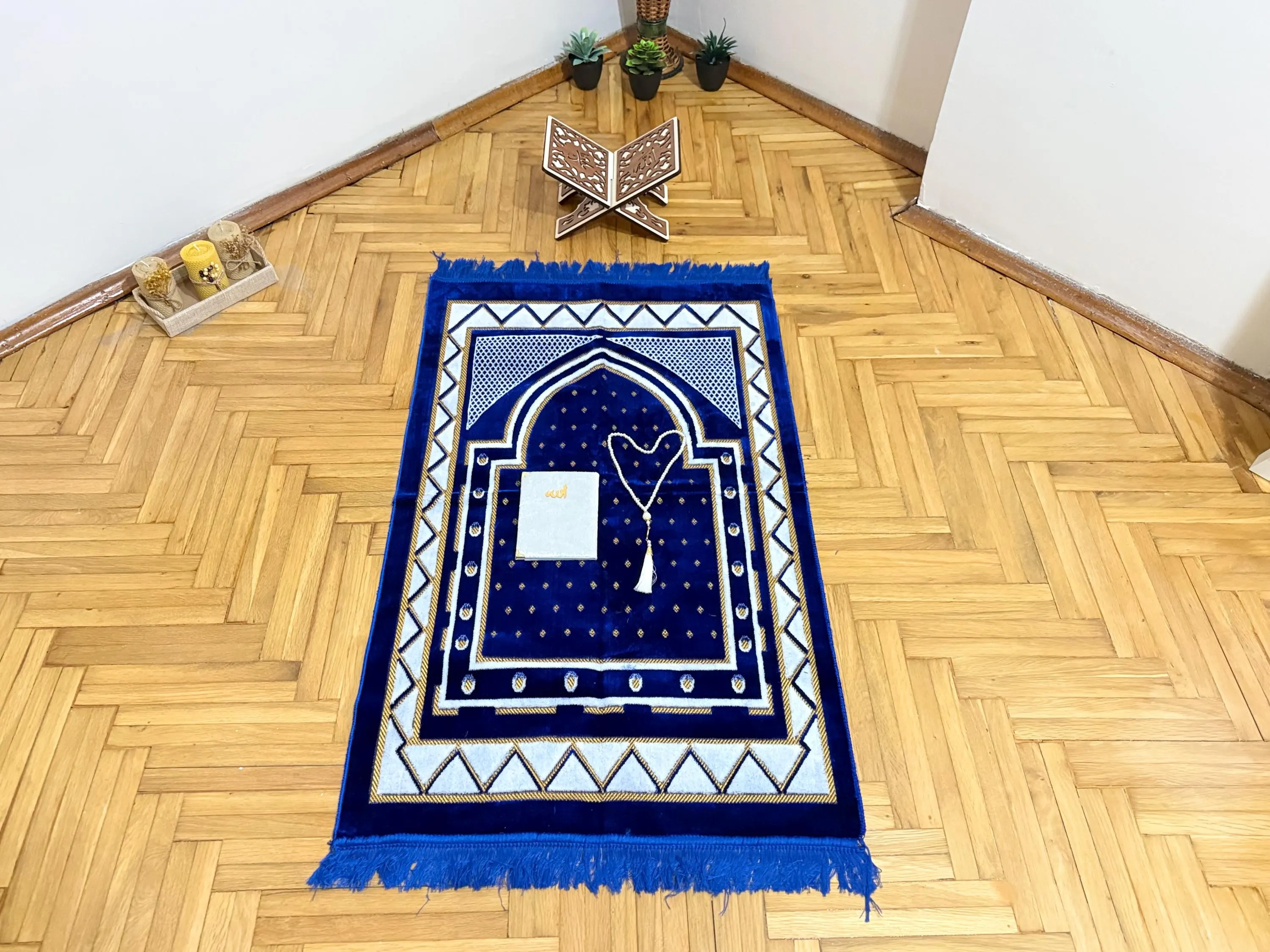Muslim Prayer Mat Gift Set; Islamıc Prayer Rug, Sejadah, Janamaz, Eid Favors, Mawlid Gifts - image 4