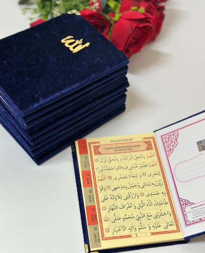 10 Pieces Velvet Yasin Al-Sharif Book; Surah, Prayer Book, Coran, Quran, Yaseen Cüz - image 3