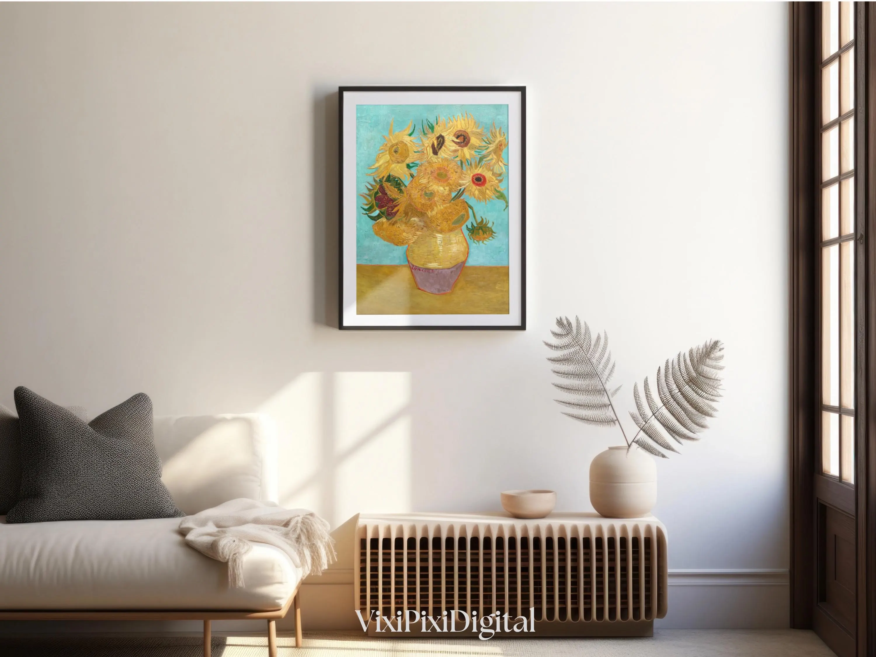 Van Gogh Sunflowers Print: Vintage Floral Oil Painting (Digital Download) - image 3