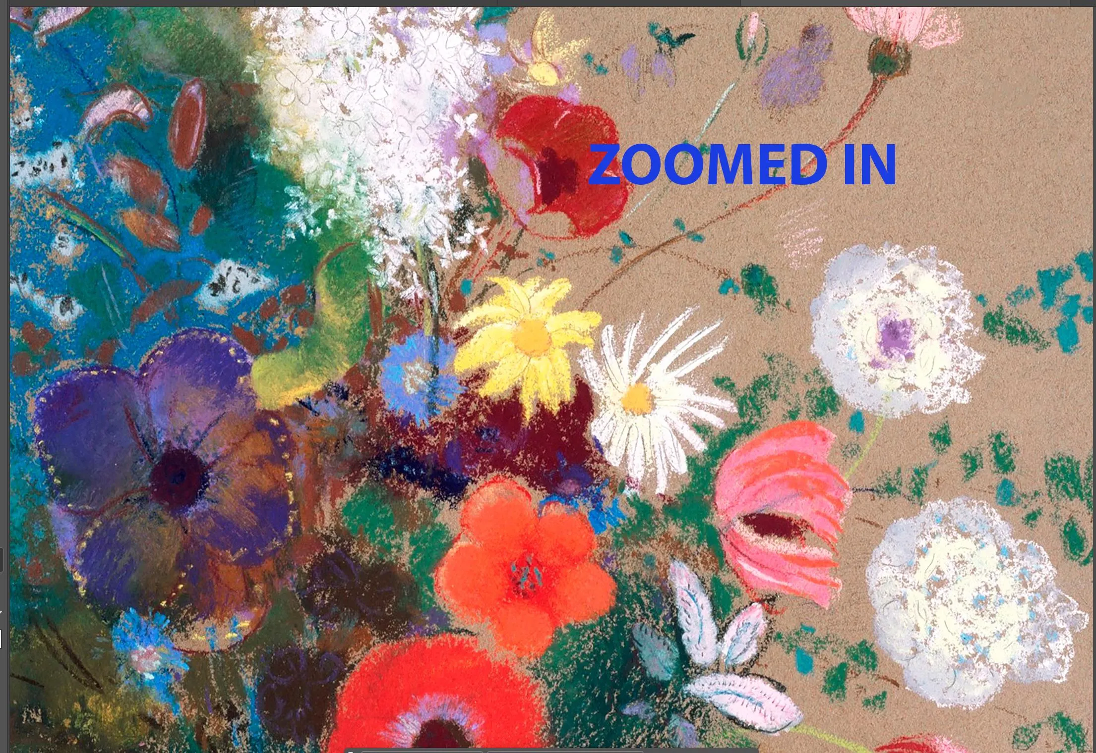Vintage Floral Oil Painting Print: Redon Flower Bouquet (Digital Download) - image 3