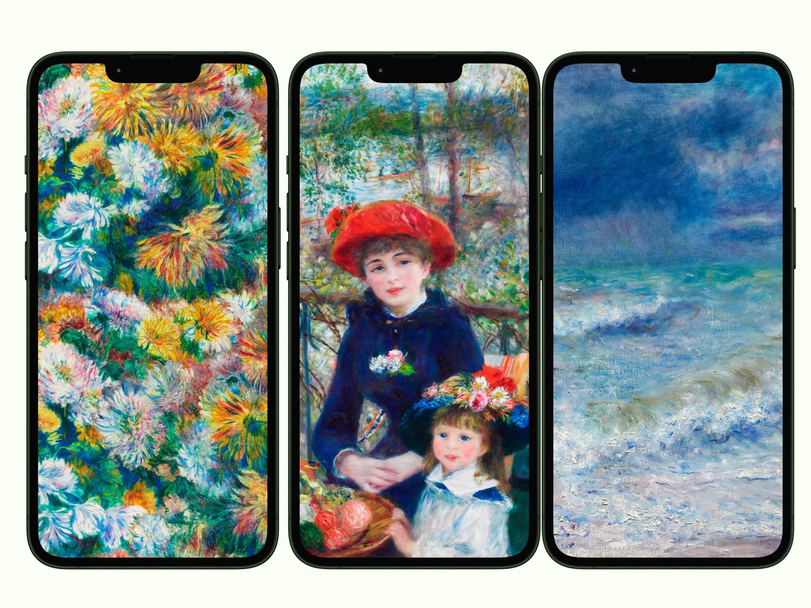 Renoir Impressionist Paintings Phone Wallpapers (Phone Digital Download) - image 3