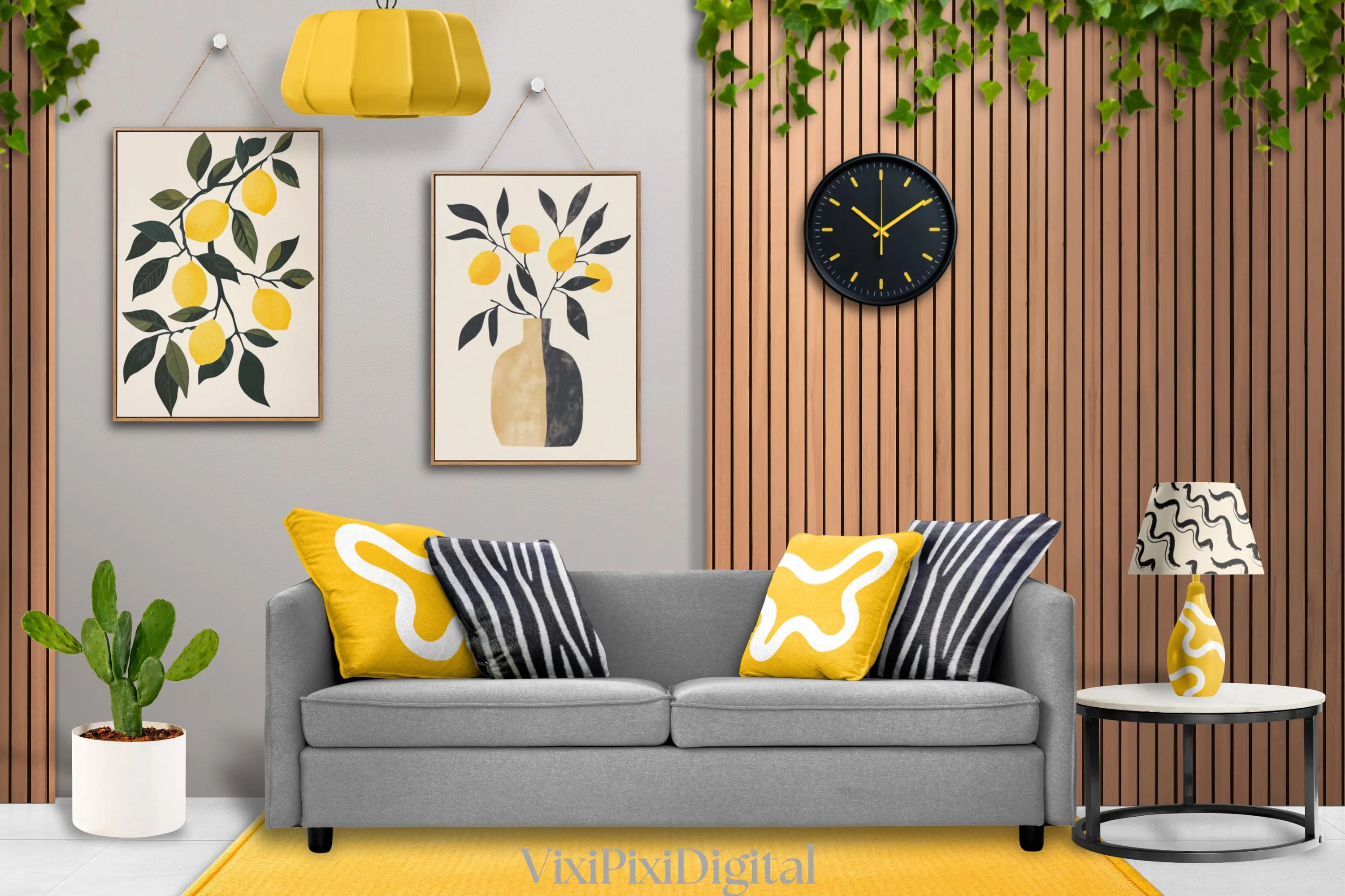 Lemon Botanical Print Set: William Morris & Matisse Inspired (Digital Download) - image 5