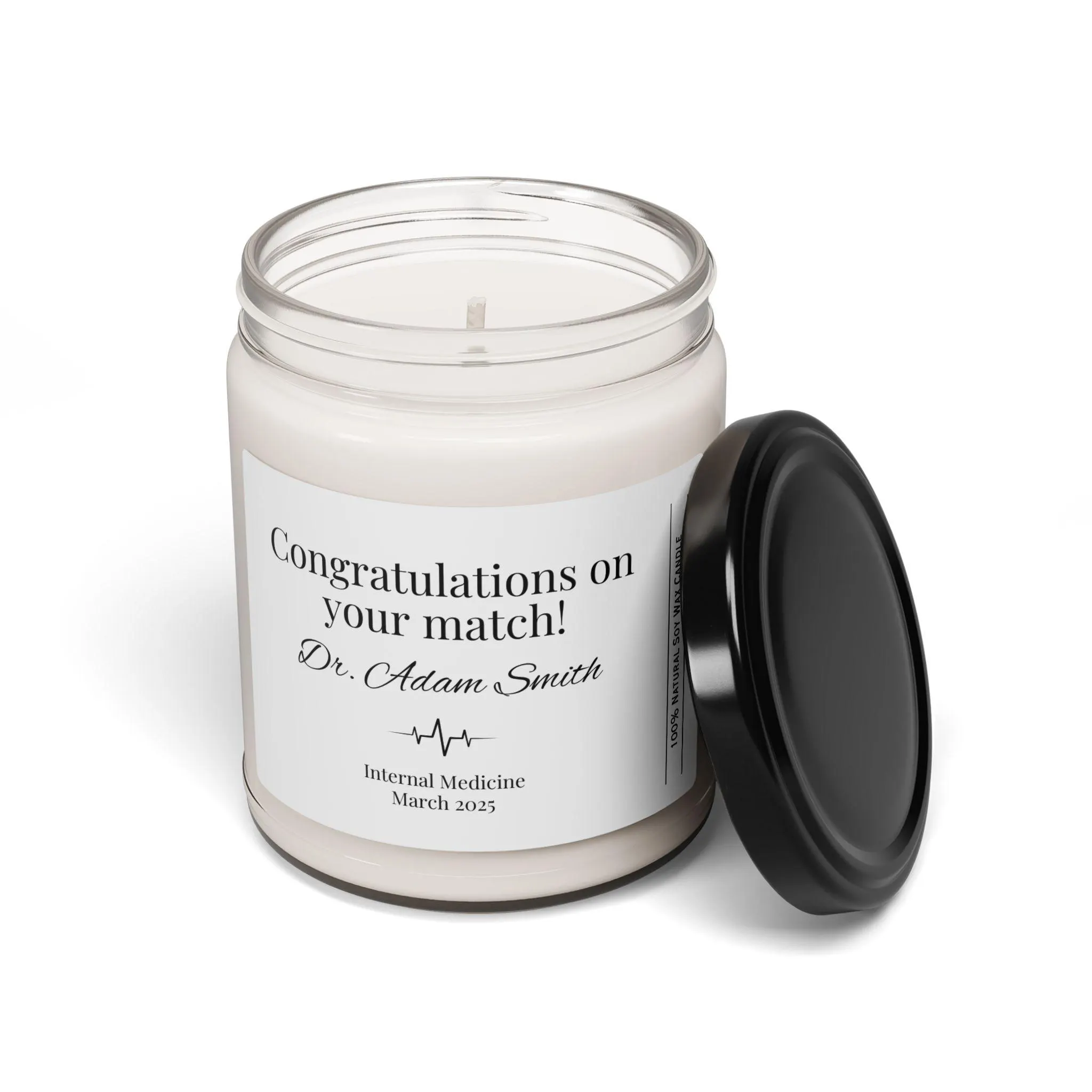 Personalized Residency Match Day Gift Candle, Med School Graduate Gift Doctor Custom Gift Residency Match Day Candle Medical School Grad - image 5
