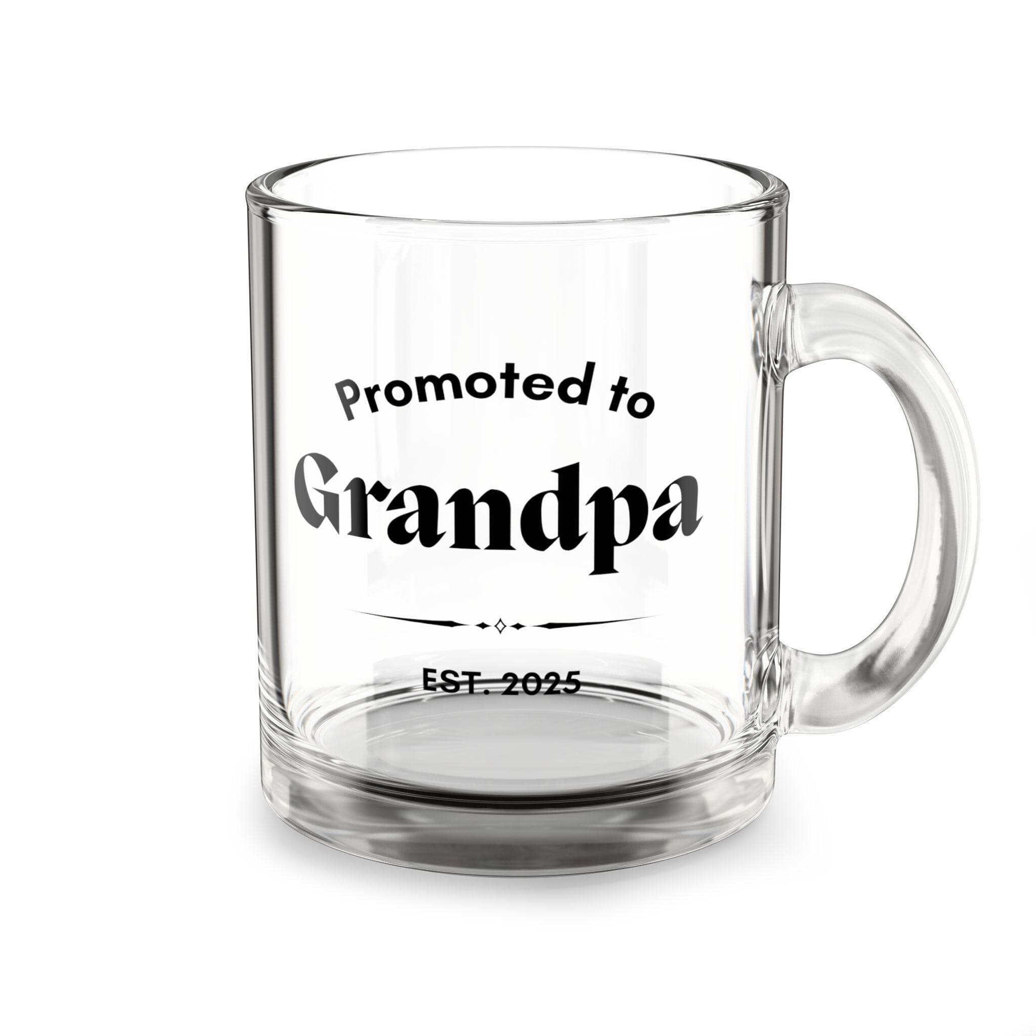 Personalized Promoted to Grandpa Glass Mug New Grandpa Gift Pregnancy Announcement Grandpa Custom Pregnancy Reveal Future Grandpa EST Mug - image 3